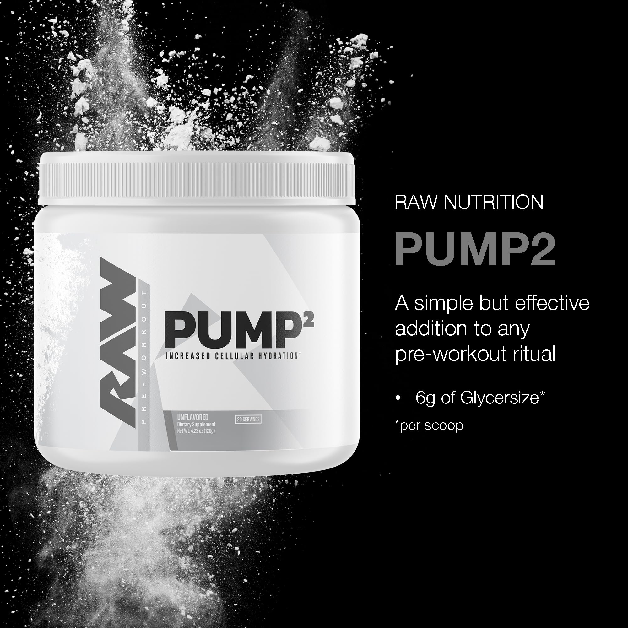 RAW Pump2 Pre Workout | Glycerol Pump Pre Workout Supplement, Pair Pump Supplement for Best Results Or Any Preworkout Powder | Enhanced Hydratio RAW buy supplements canada