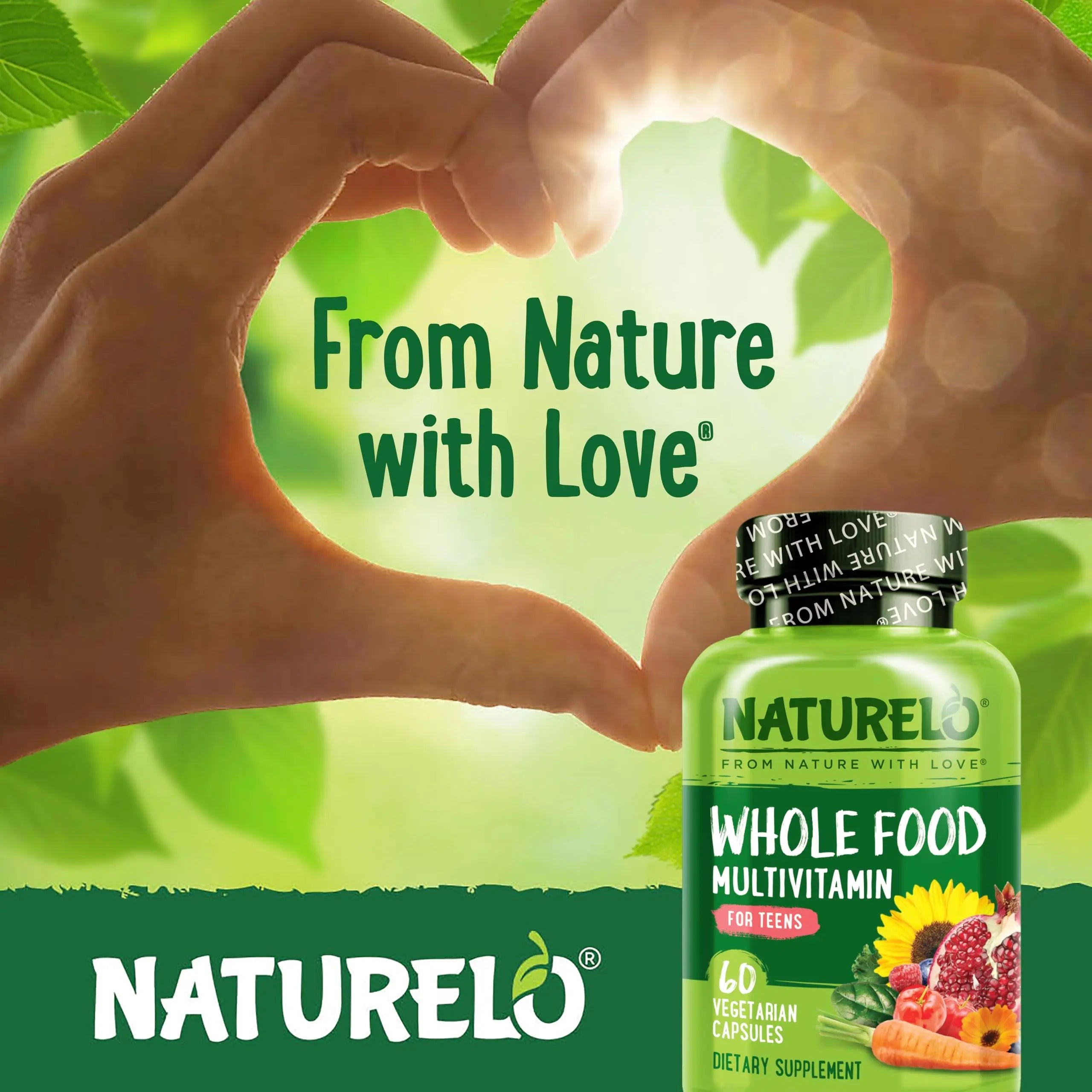 NATURELO Teen Multivitamin - Whole Food, 60 Capsules and One Daily Multivitamin for Women, 60 Capsules - 2 Month Supply Bundle NATURELO buy supplements canada