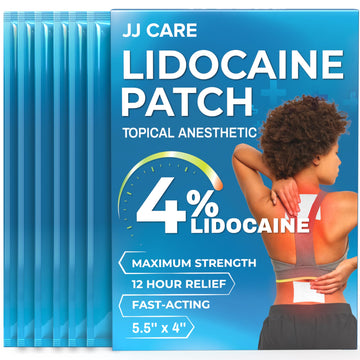 JJ CARE Lidocaine Patches [Pack of 30], 4” x 5.5” Lidocaine 4% Maximum Strength Back Pain Relief Patches for Fast Numbing of Aches, Pains, Back, Neck, Shoulder, Muscle Soreness JJ CARE buy supplements canada