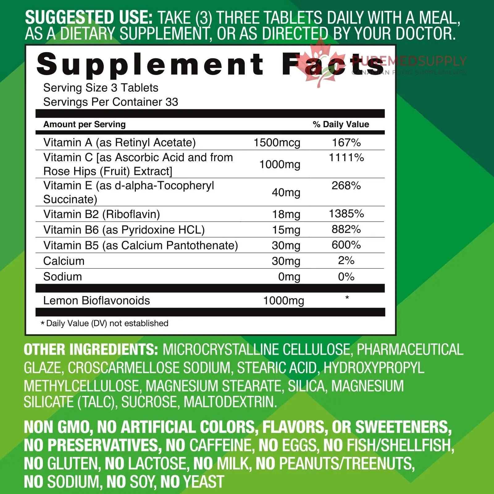 Basic Brands Aller Vite Nasal Support Tablets for Seasonal Allergy Relief, High Bioflavonoid Complex with Vitamins and Calcium, Gluten Free Daily Supplement, 100 Tablets Basic Brands buy supplements canada