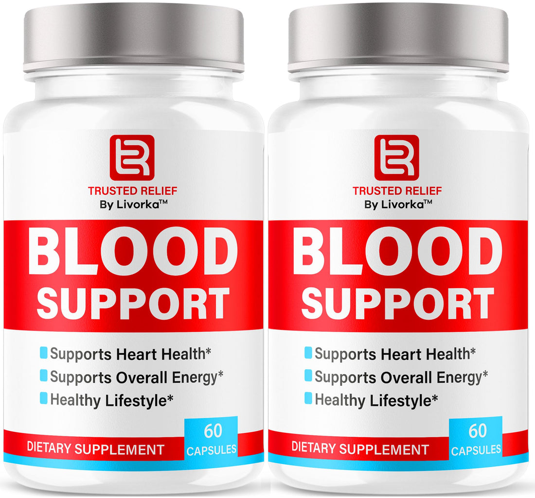 (2 Pack) Trusted Relief Blood Support Capsules - Official TrustedRelief Blood Support Vitamin Pills, Natural Trusted Relief Advanced Premium Formula Wellness & Overal Health, 120 Capsules For 2 Months LIVORKA buy supplements canada