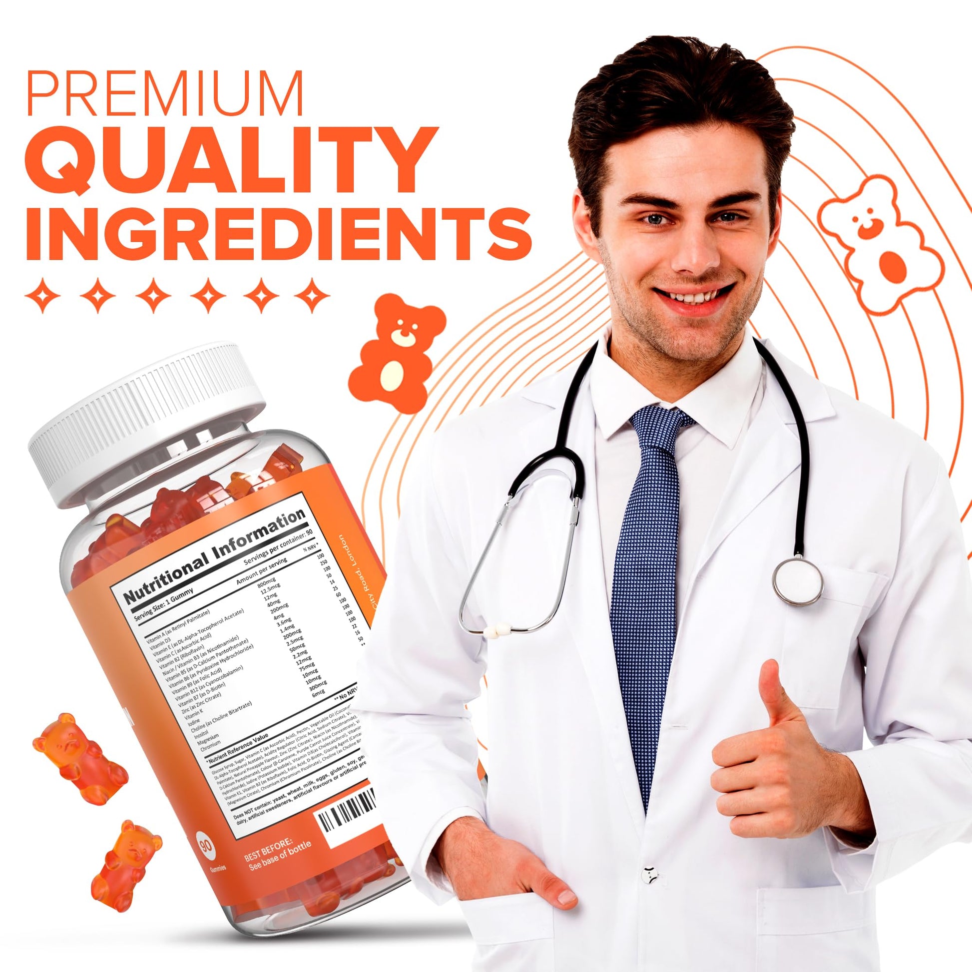 Multivitamin Gummies for Women & Men - 3 Months Supply - 18 Multivitamins & Minerals Vitammies buy supplements canada