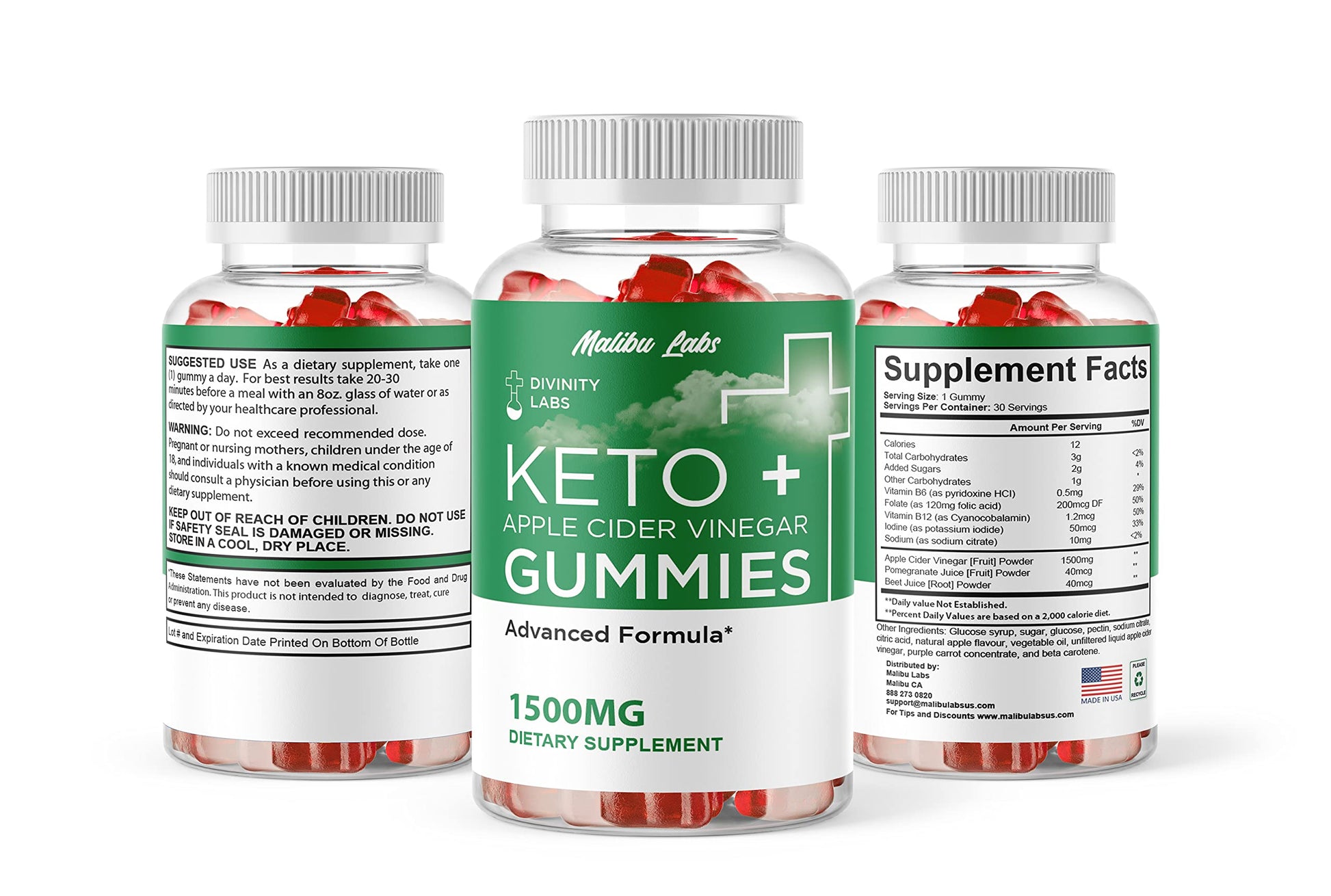 Divinity Labs Keto ACV Gummies, Apple Cider Vinegar Ketosis, New Strong Time Released Malibu Labs buy supplements canada
