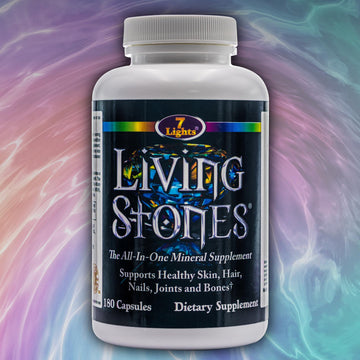 Living Stones, Complete Mineral Supplement with Zinc, Calcium, Magnesium, Selenium, Trace Minerals, No Added Iron, with MSM (Organic Sulfur) and Shilajit, Premium Absorption (30-Day Supply - 180 Caps) 7 Lights buy supplements canada