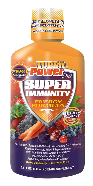 Liquid Vitamin Turbo Power Plus: 47 Vitamins, Enzymes, Vitamin D3, Vitamin A, Vitamin C, and Zinc for Men, Women, Teens, and Kids Turbo Power buy supplements canada