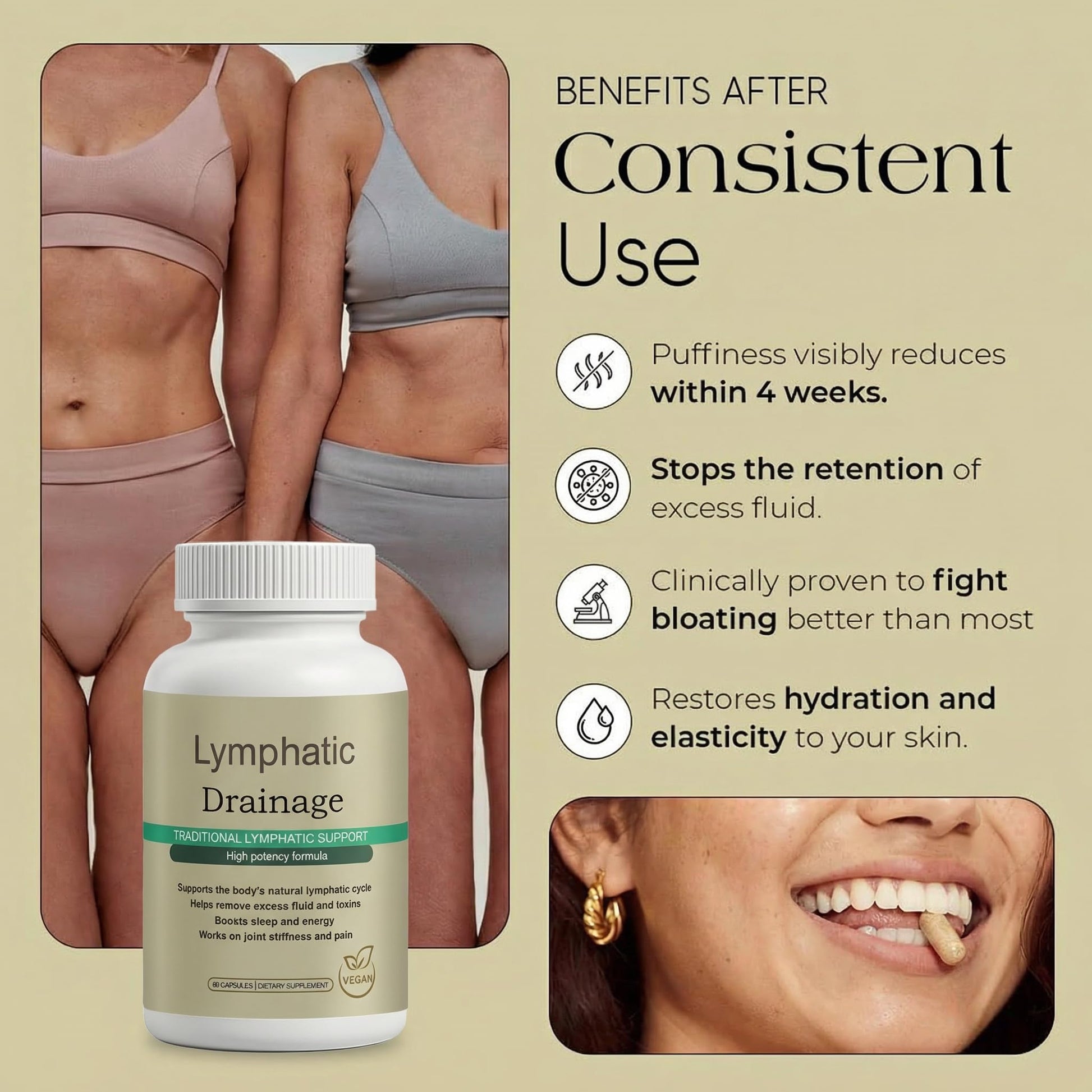 Megacephalus Lymphatic Drainage Capsules - New Maximum Potency Formula with Dandelion Extract, Cleavers Extract, Natural Ingredients, Vegan & Non-GMO, 60 Capsules (1) Megacephalus buy supplements canada