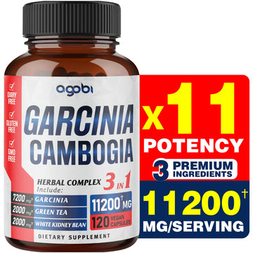agobi 3in1 Garcinia Cambogia Extract Capsules - 11200mg Herbal Supplement for Body Health agobi buy supplements canada