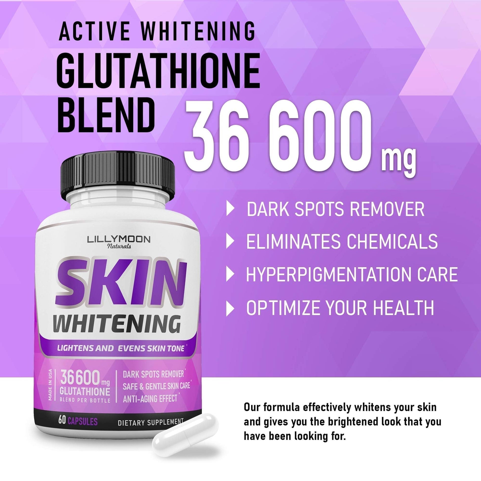 LILYMOON Glutathione Whitening Pills Skin Lightening Pills - Skin Whitening Formula LILYMOON buy supplements canada