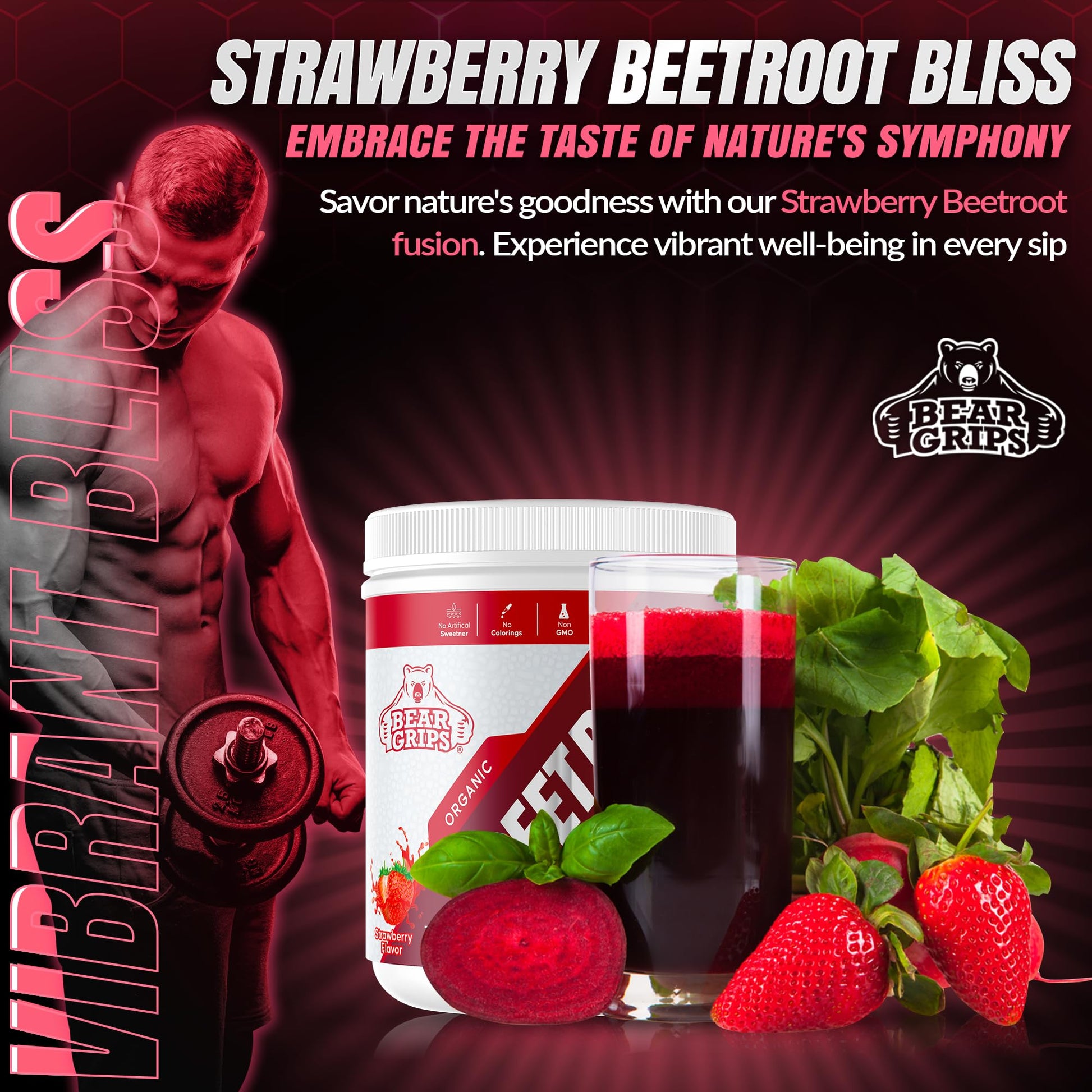 Organic Beet Root Powder - Nitric Oxide Supplement Super Food Beets Supplements Bear Grips buy supplements canada