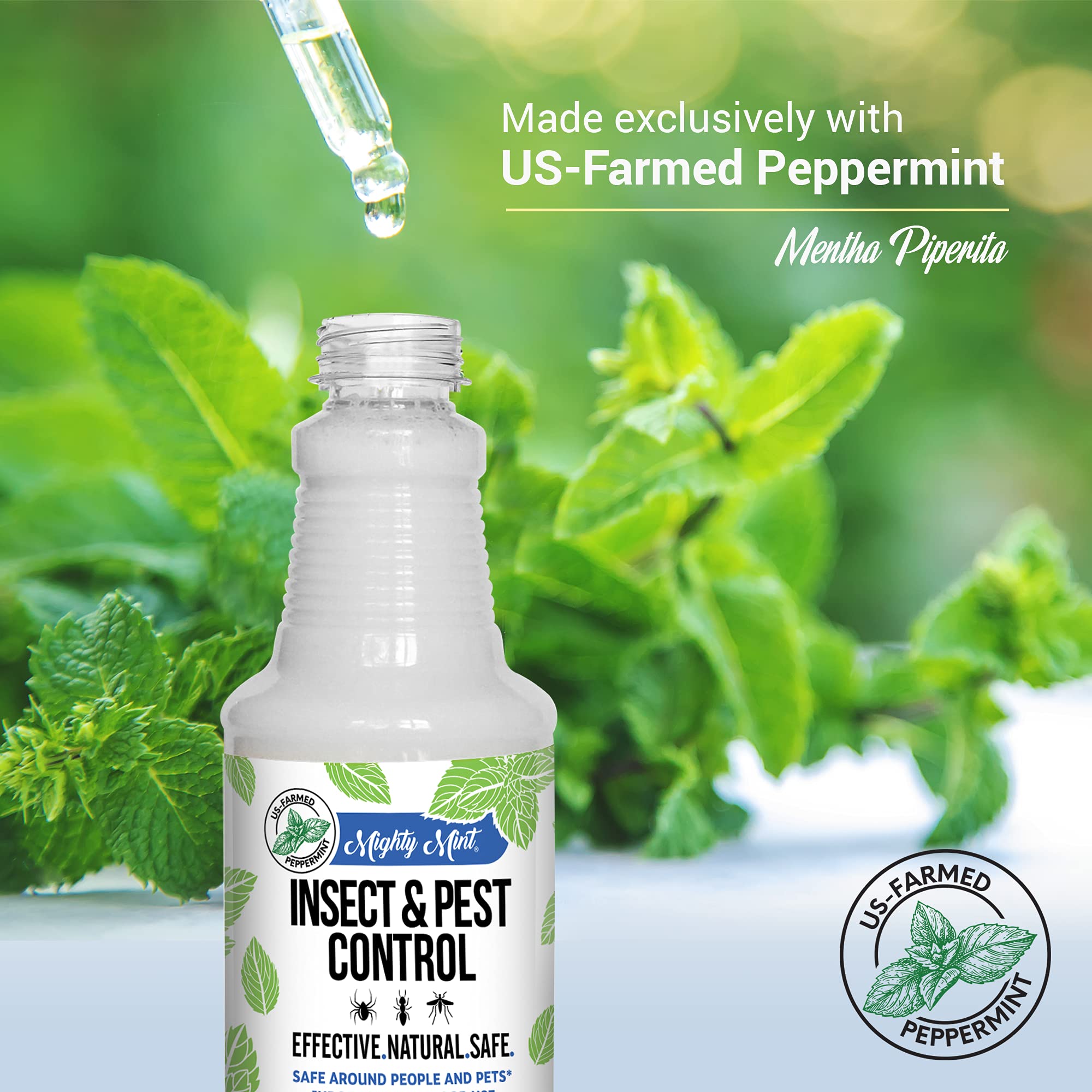 Mighty Mint 16 oz Peppermint Oil Insect & Pest Spray - for Spiders, Ants Mighty Mint buy supplements canada