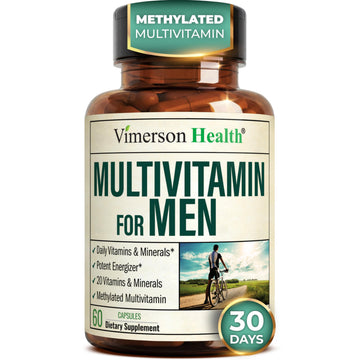 Multivitamin for Men with Methylated Vitamins and Chelated Minerals for Energy, Focus and Immune Health – Premium Daily Mens Vimerson Health buy supplements canada
