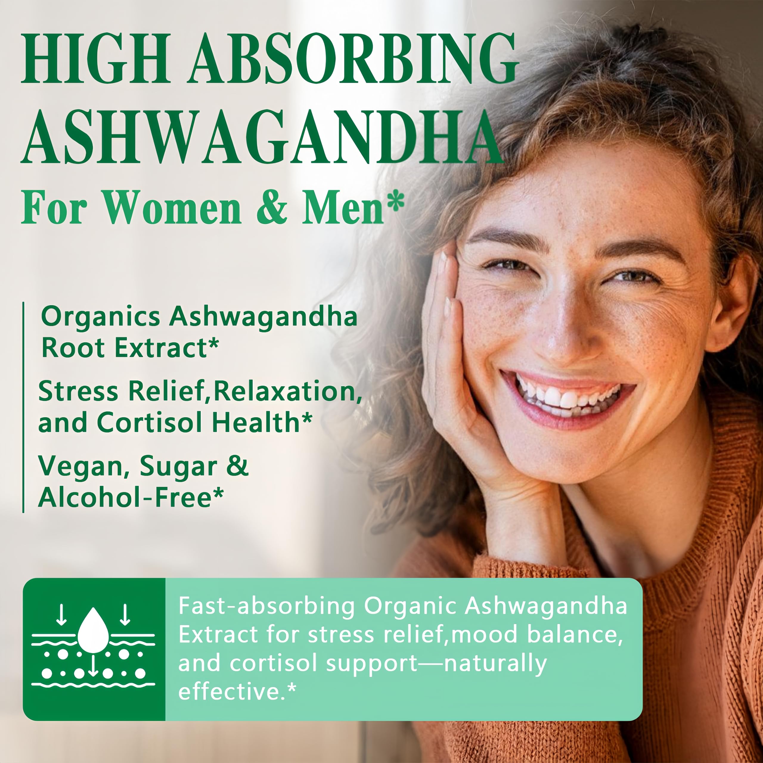 Organic Ashwagandha Drops,High Absorption Ashwagandha Extract Tincture for Stress Relief,Relaxation,Cortisol Support,Ashwagandha for Women & Men with Magnesium,L Theanine,Black Seed Oil,Vegan,Non-GMO HZZYPLANT buy supplements canada