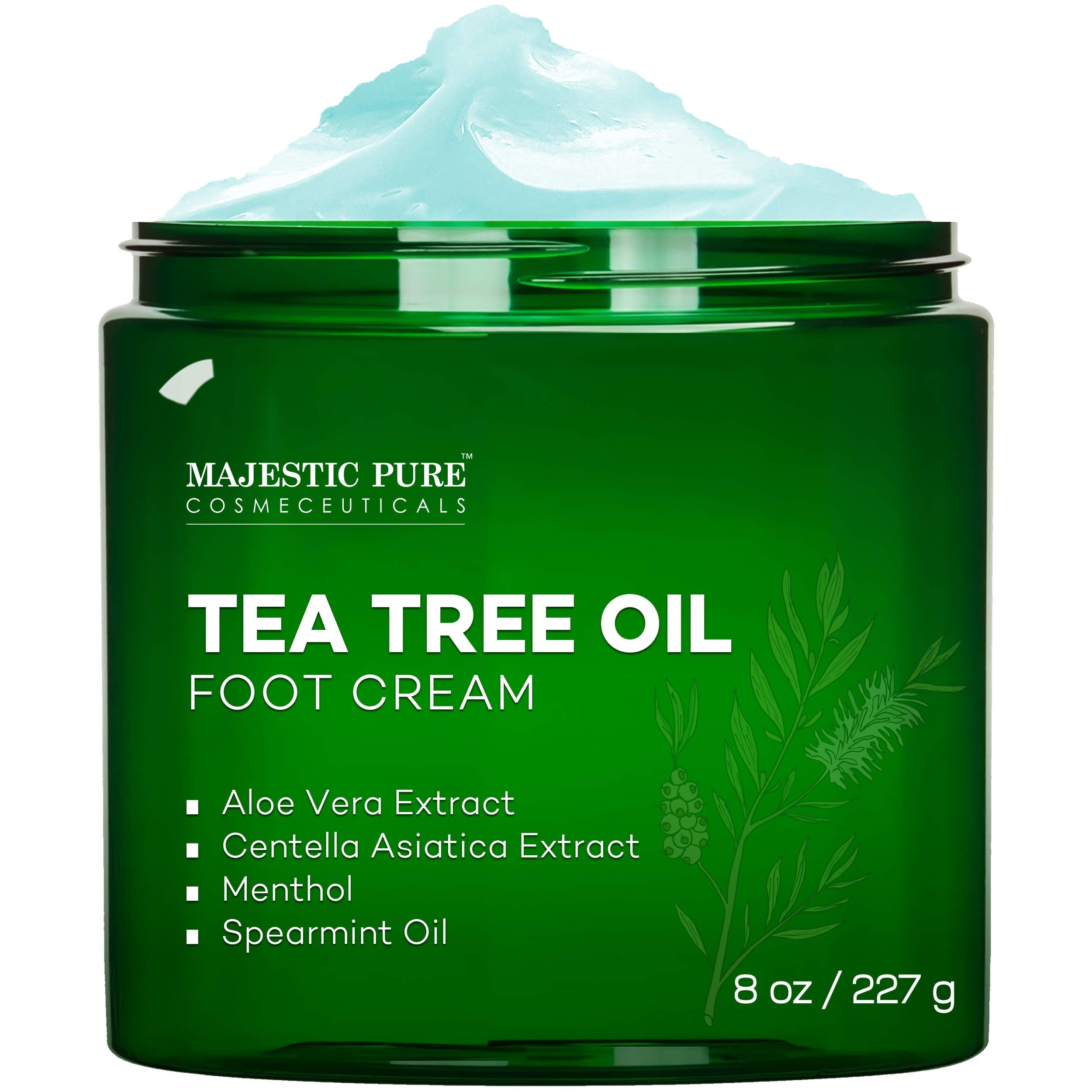 MAJESTIC PURE Athletes Foot Cream with Tea Tree Oil, Aloe & Spearmint - Hydrates MAJESTIC PURE buy supplements canada