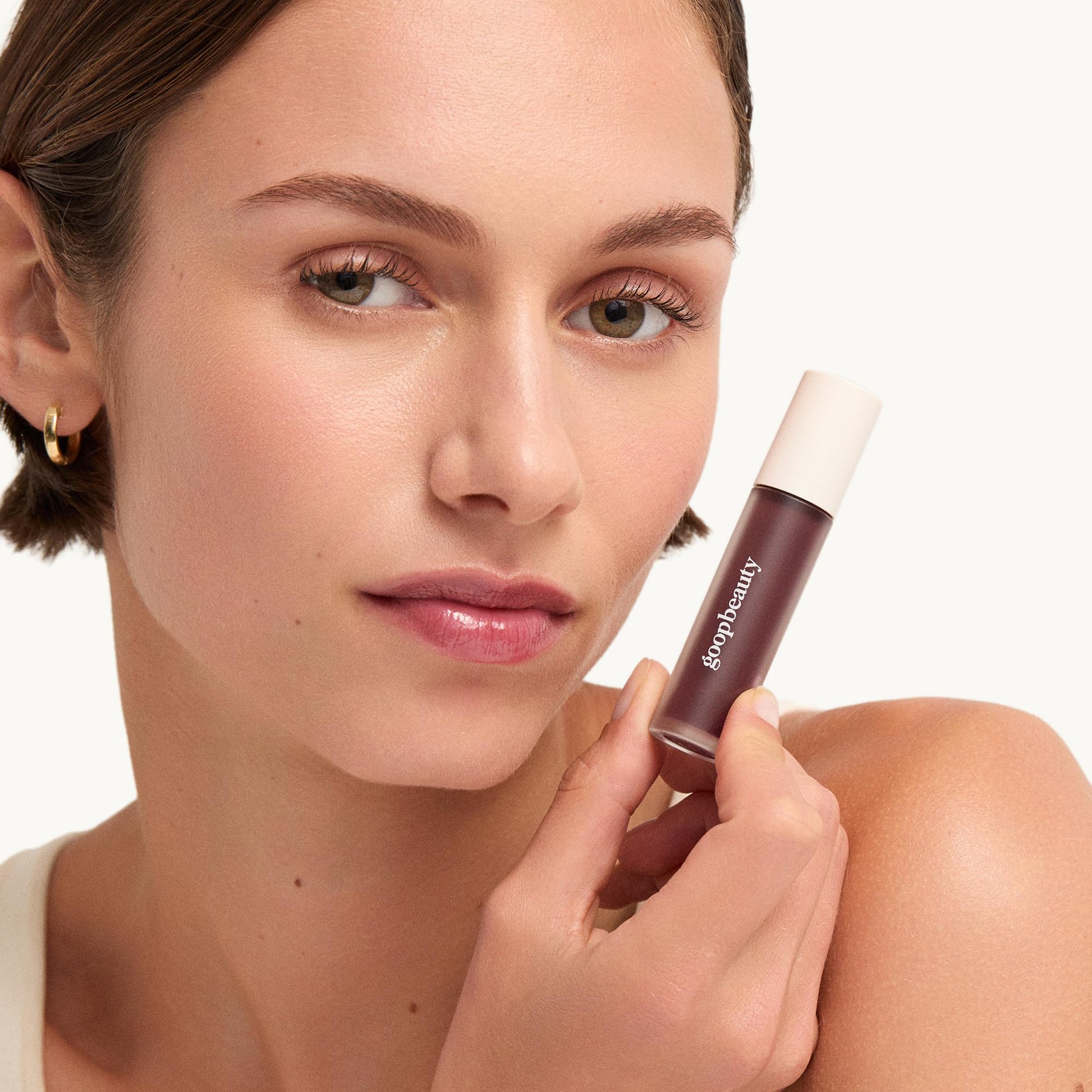 goop Beauty Hydra-Barrier Gel Gloss | Hydrating Lip Gloss to Moisturize & Plump Lips | Hyaluronic Acid & Vitamin E | Blossom - Sheer Petal Pink | 0.13 oz goop buy supplements canada