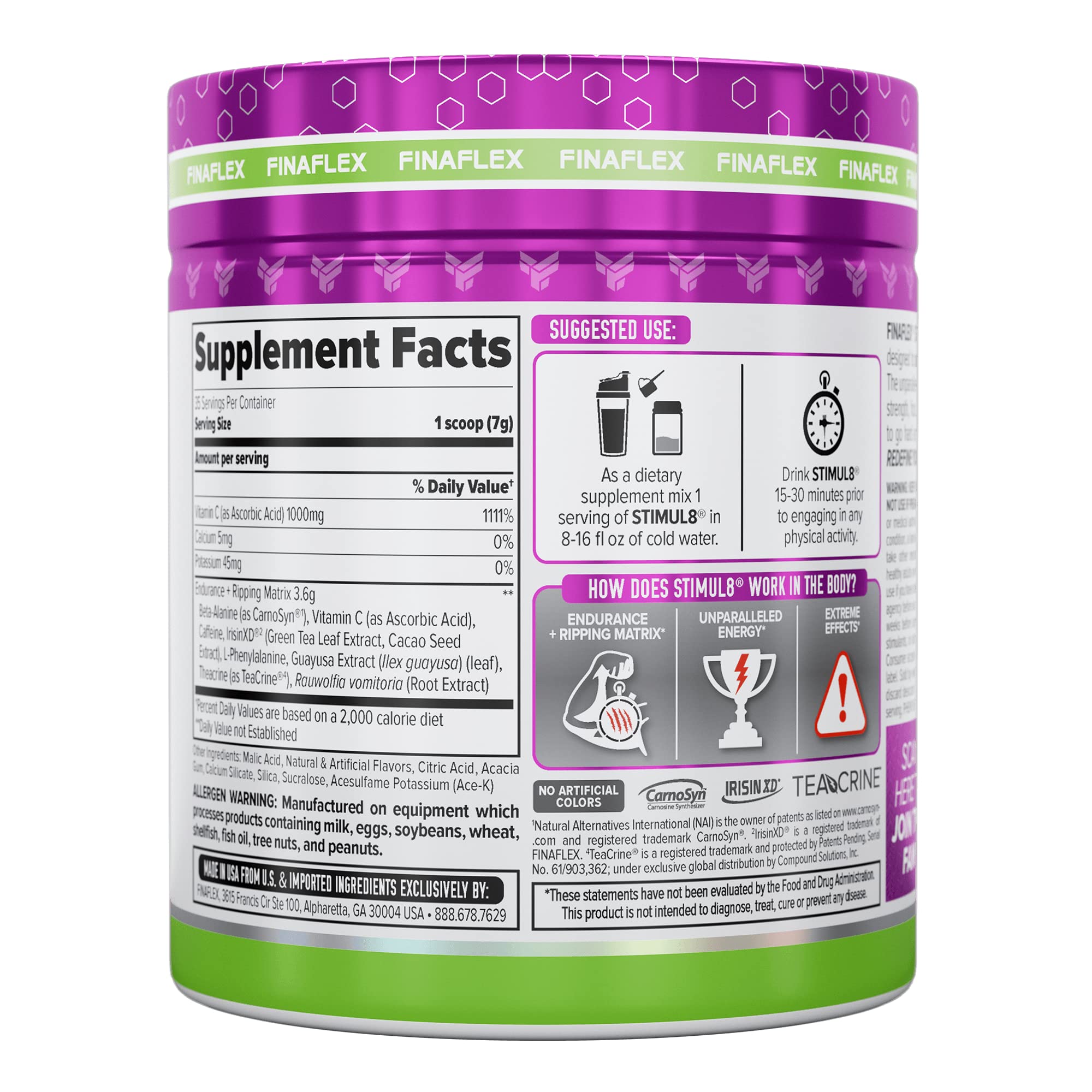 FINAFLEX STIMUL8 Original Super Pre-Workout, Awesome Apple - Energy, Strength FINAFLEX buy supplements canada
