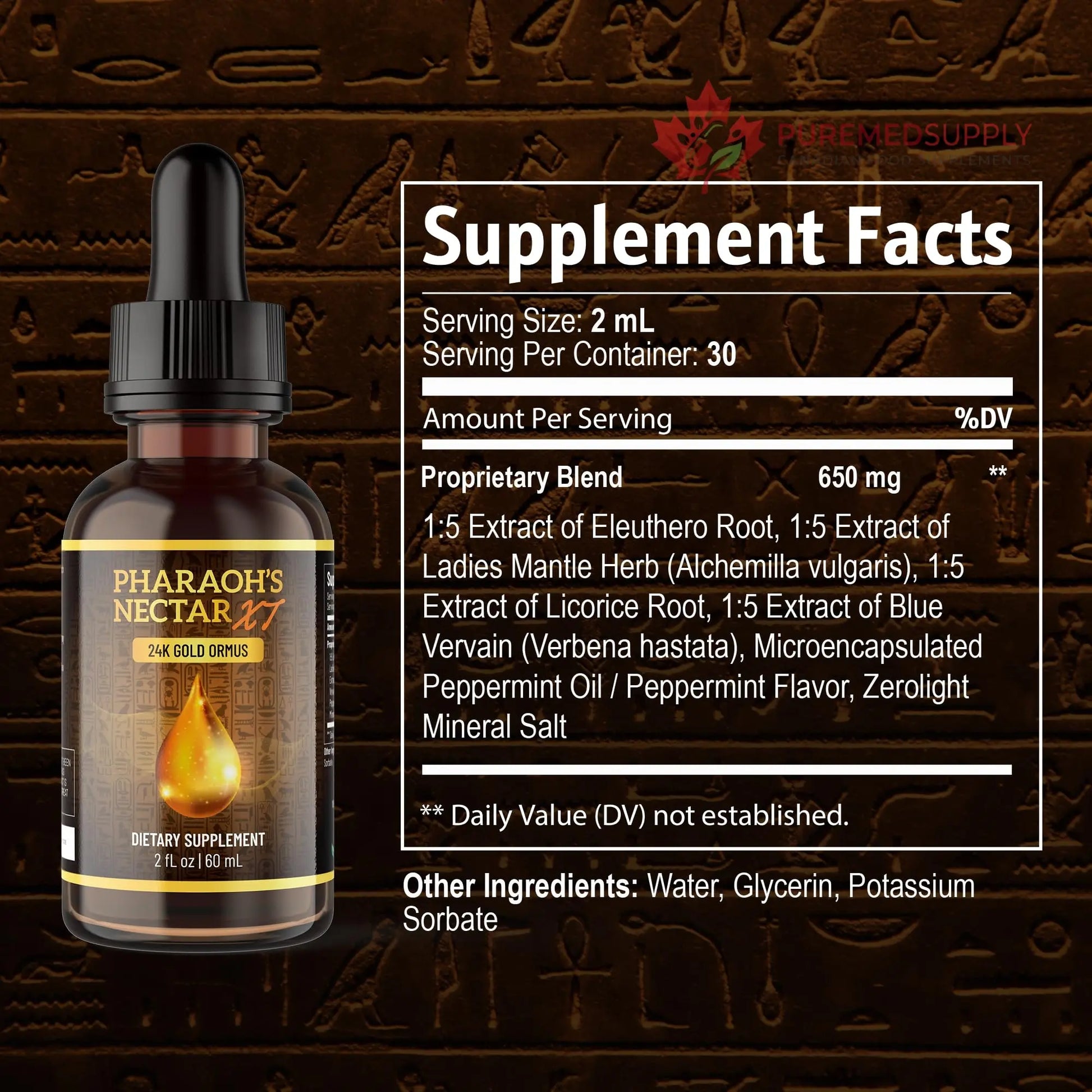 Pineal XT Gold + Pharaoh's Nectar - Pineal Gland Supplement Bundle – 24K Monoatomic Gold Ormus Drops, Pineal Gland Decalcification, Third Eye Awakening, Focus, Energy & Manifestation Nutraville buy supplements canada