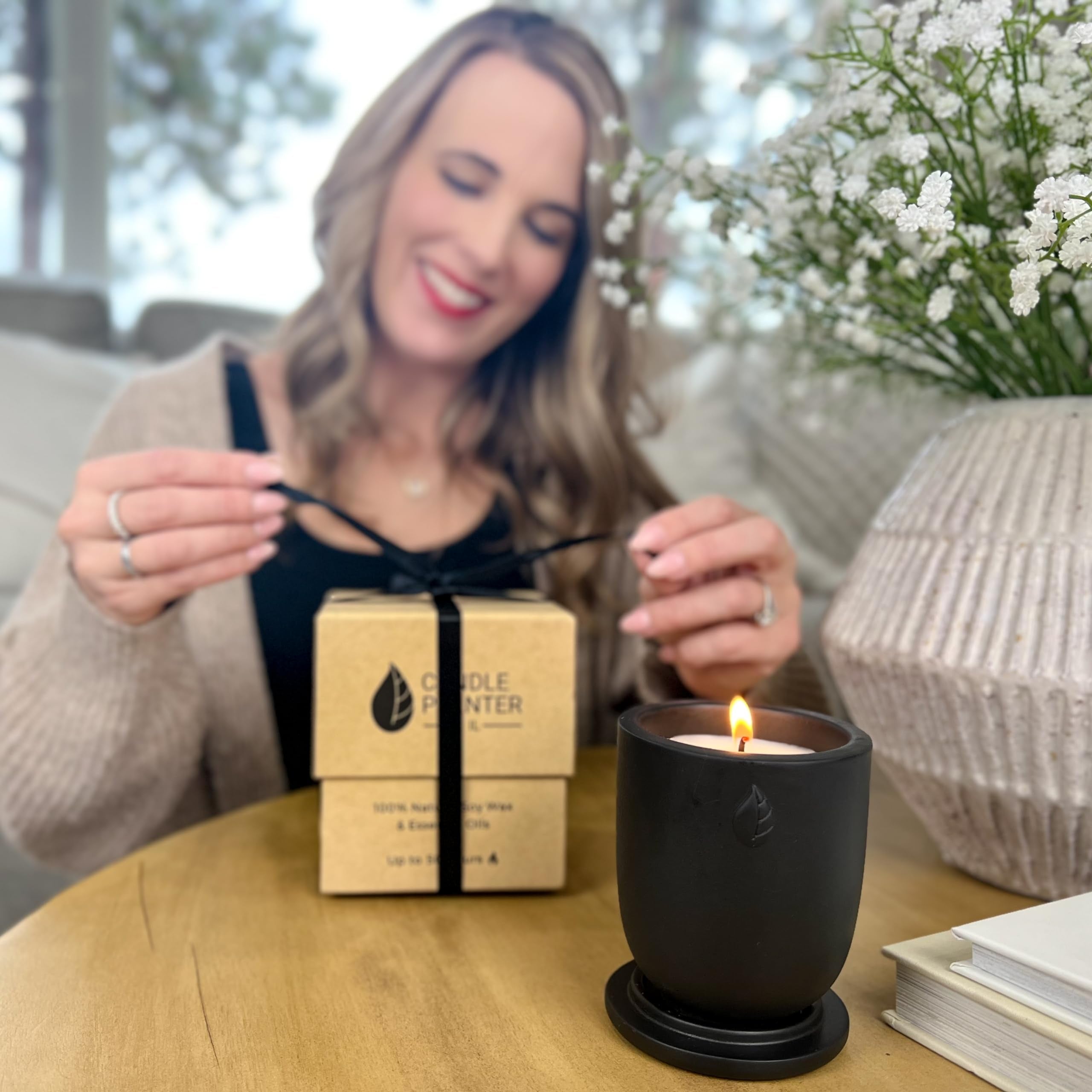 CandlePlanter Concrete Cement Candle Planter - Candles for Home Scented, Soy Candles CANDLEPLANTER buy supplements canada