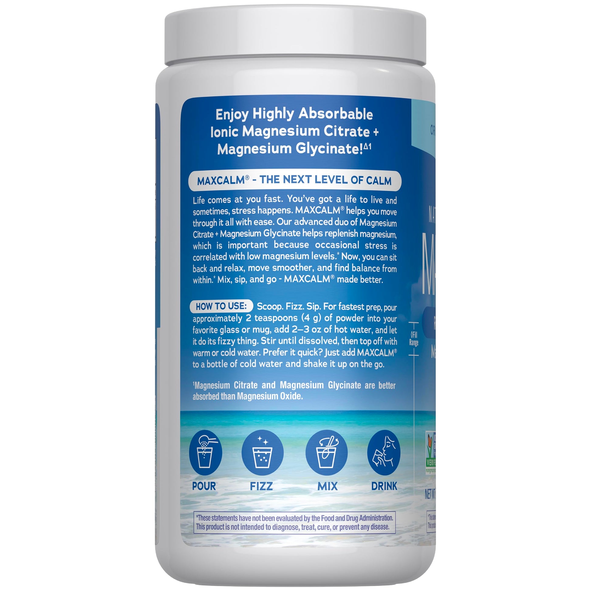 Natural Vitality Calm, Magnesium Supplement, Anti-Stress Drink Mix Powder, Gluten Free, Vegan, & Non-GMO, Original Unflavored, 16 oz Natural Vitality buy supplements canada