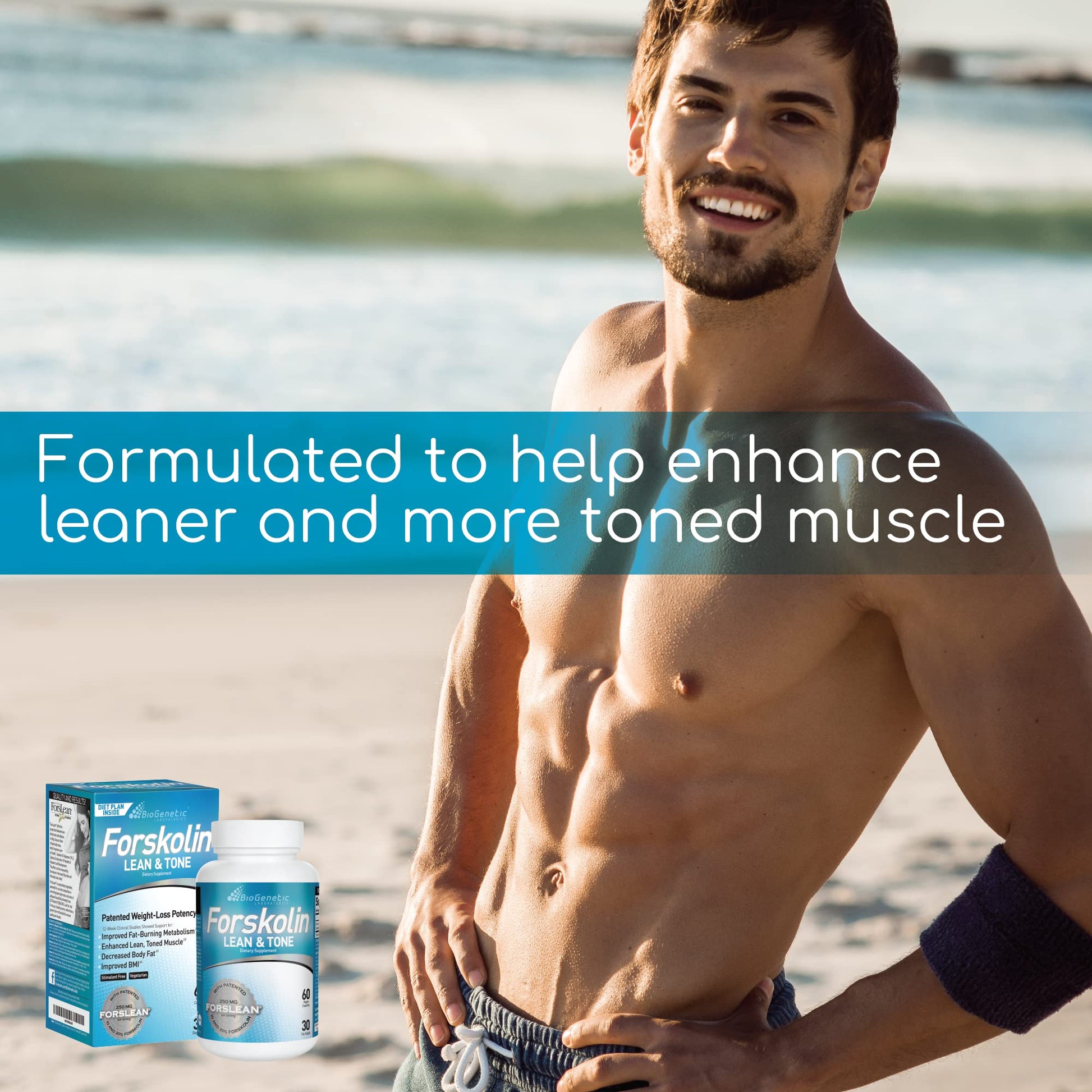 BioGenetic Labs Forskolin Lean & Tone - Weight Loss Pills - Body Toning Formula Fat Burner BioGenetic Laboratories buy supplements canada