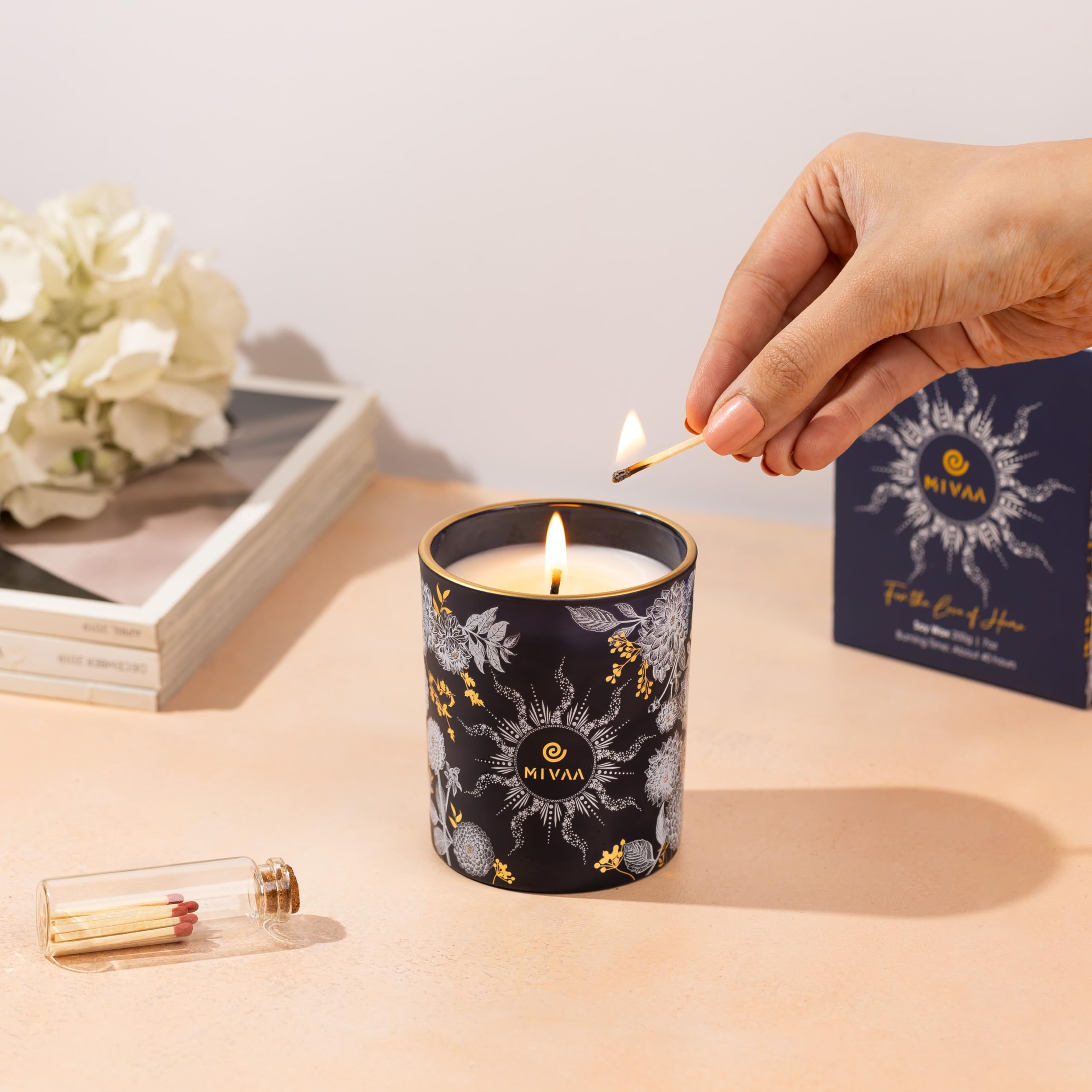 Mivaa Scented Candles - 100% Natural Soy Wax, 40 hrs Burn, Lead-Free Wicks, Holiday, Fall, Winter Msupps.com buy supplements canada