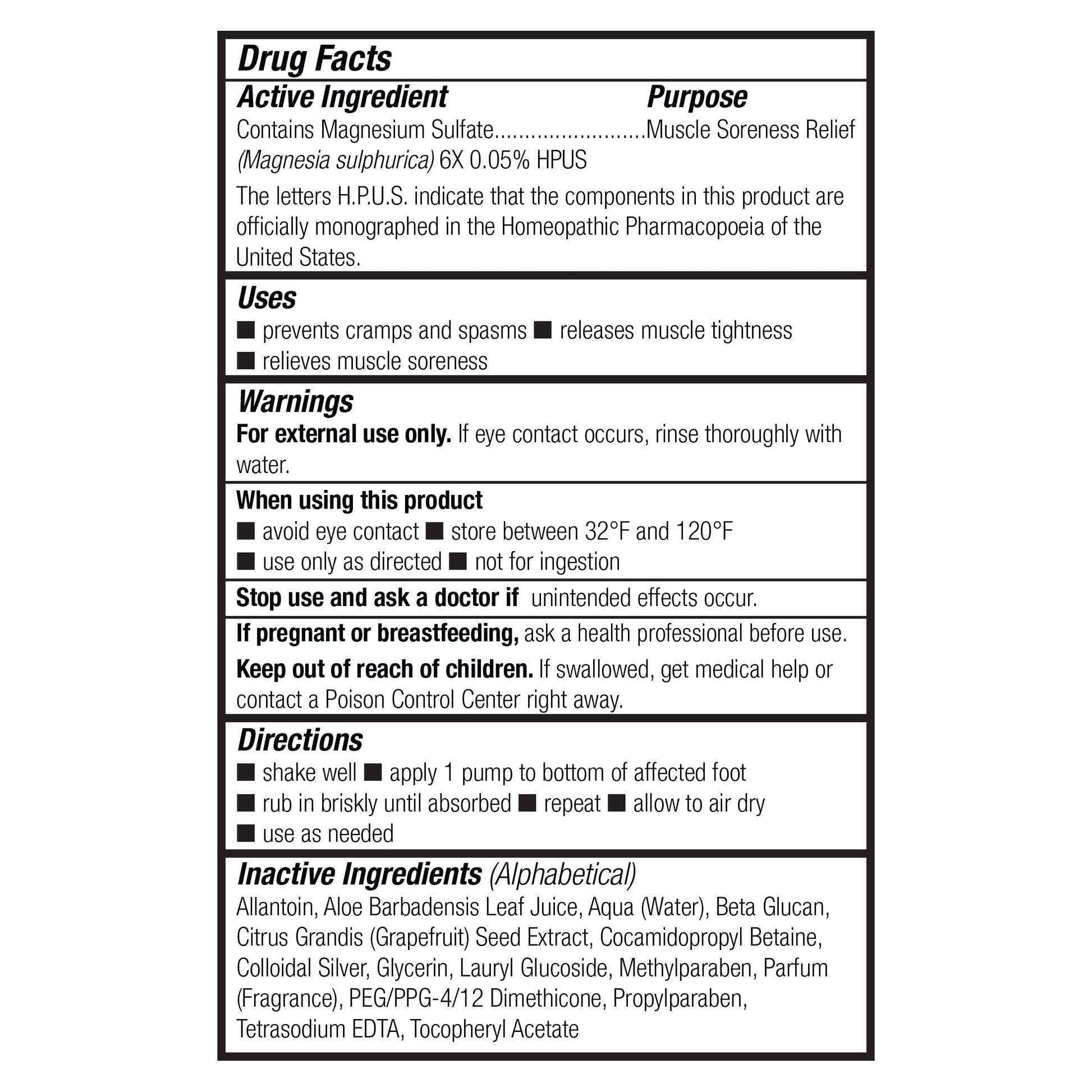 Theraworx Fast-Acting Foam for Foot Cramp Relief with Magnesium Sulfate - 3.4 Fl Oz - 1 Count Theraworx buy supplements canada
