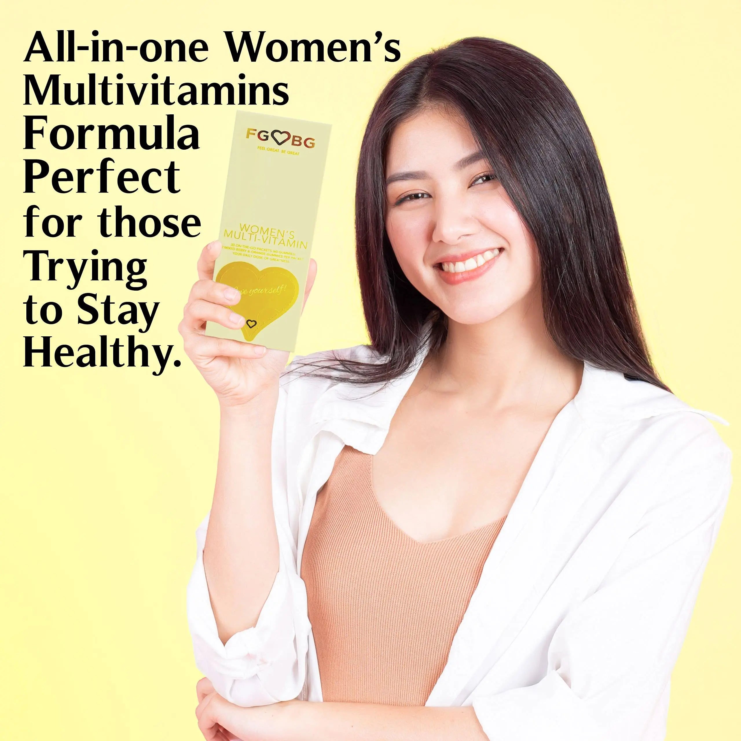 FGBG Women’s Multivitamin Gummies | Vegan All in One Formula | Boost Energy, Brain Function| Cruelty-Free | 30-Day Supply FGBG buy supplements canada