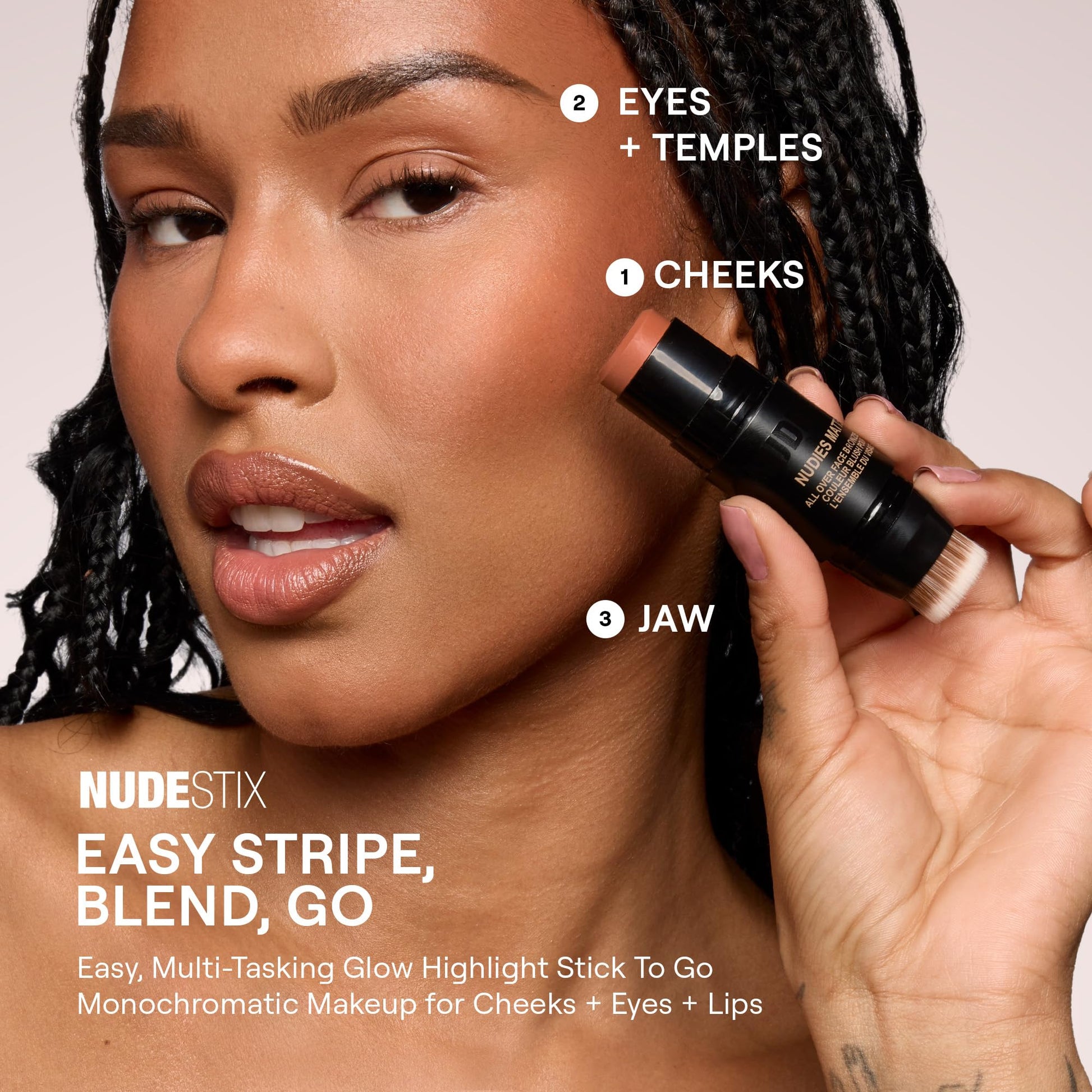 Nudestix Nudies Bronze All Over Matte Bronzing Stick – 3-in-1 Cream Bronzer for Cheeks, Eyes & Lips with Built-In Brush | Natural Contour & Sun-Kissed Glow | Bondi Bae Nudestix buy supplements canada