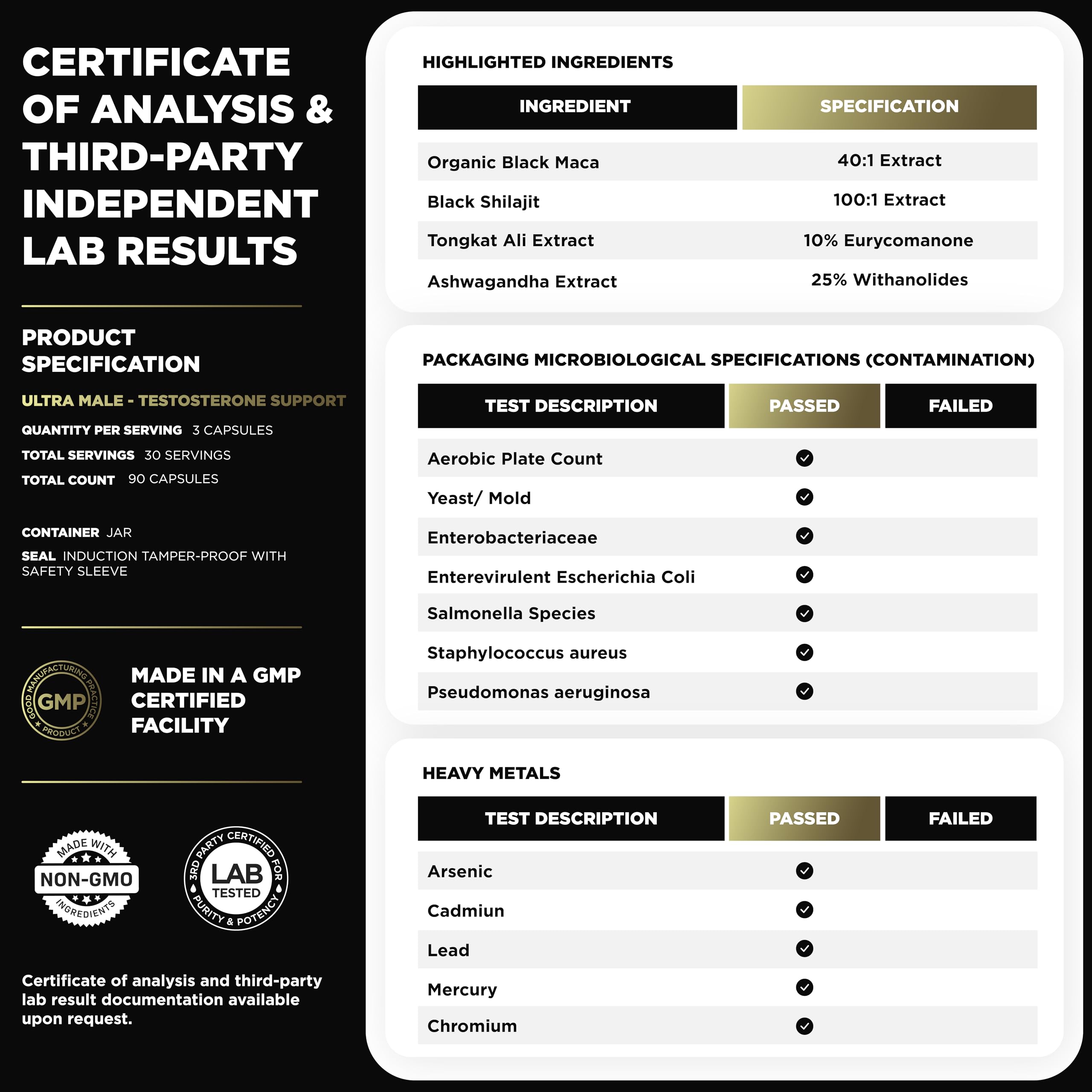 ULTRA MALE® Premium for Men w. 100:1 Shilajit, 40:1 Black Maca, Ashwagandha 25%, Tongkat Ali 10% - Clinical Strength Male Enhancing Supplement for Men Health Libido+ TERRA ELMNT buy supplements canada