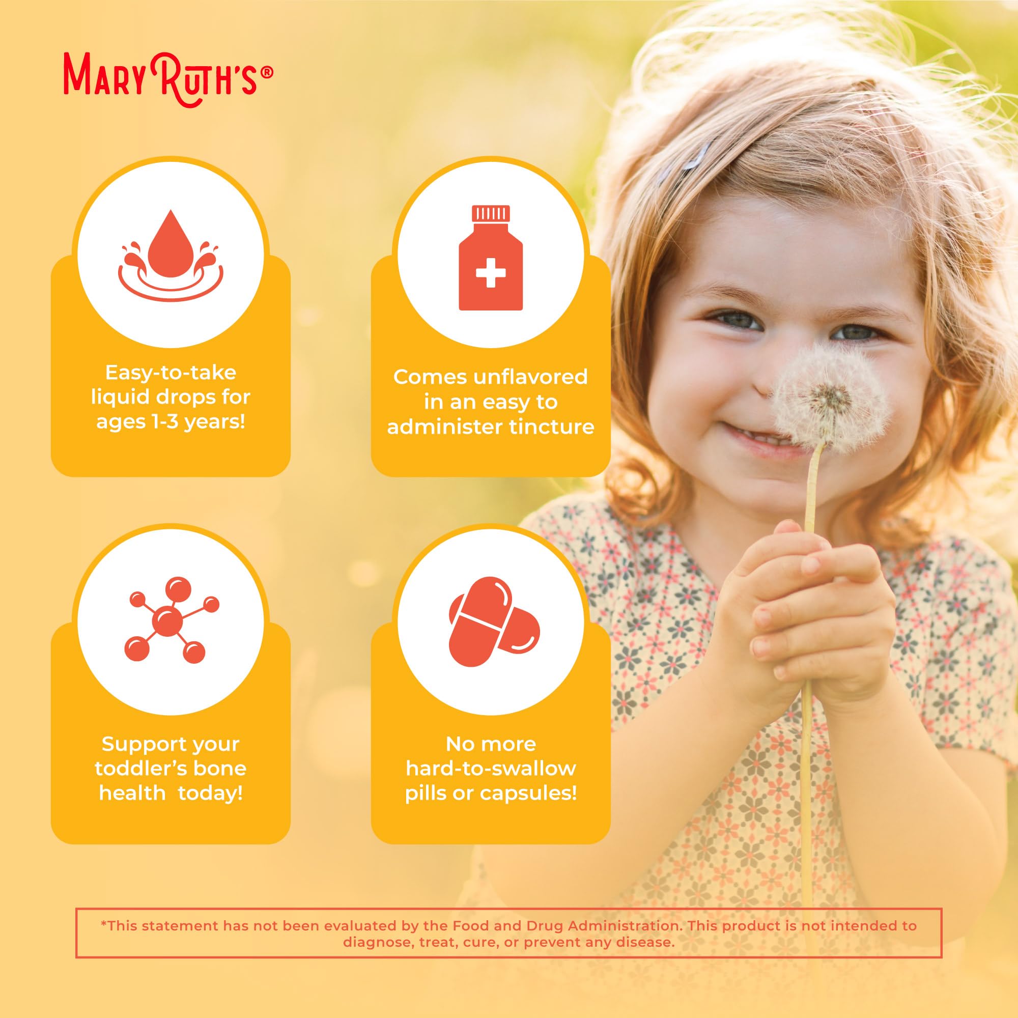 MaryRuth Organics Vitamin D3 | Vitamin K2 | Vitamin D3 K2 Drops | K2 D3 Vitamin Liquid Supplement for Toddlers | Kids Supplement for Calcium Absorption Strong Bones | Vegan | Gluten Free | 1 Fl Oz MARYRUTH'S buy supplements canada