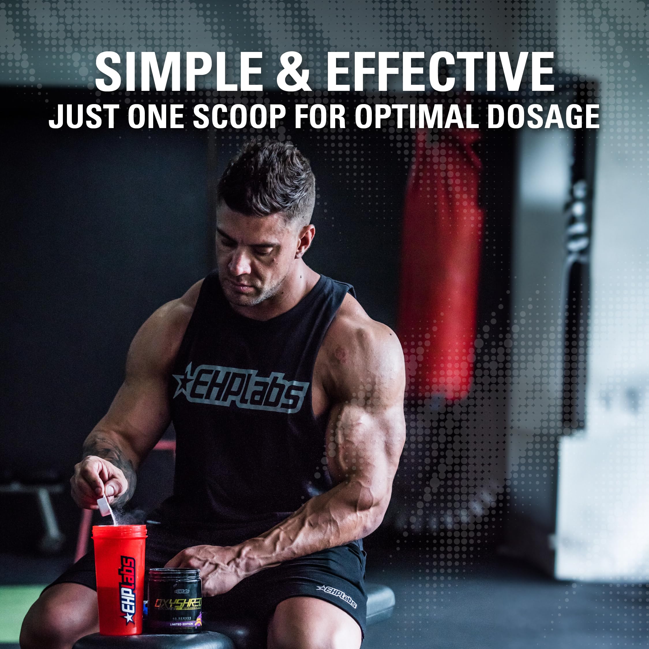 EHP Labs OxyShred Hardcore Super Dosed Pre Workout Powder - Preworkout Powder with L Glutamine & Acetyl L Carnitine, Energy Boost Drink - 275mg of Caffeine EHP Labs buy supplements canada