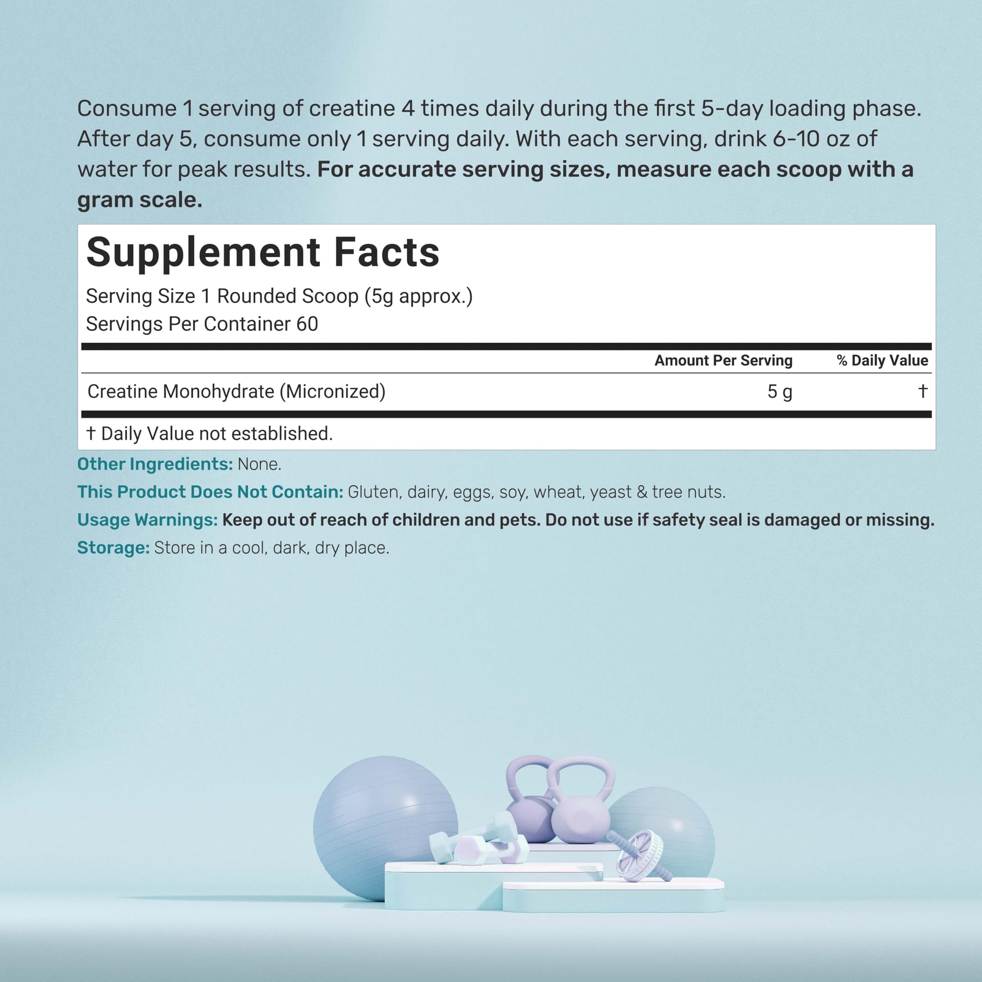 DEAL SUPPLEMENT Instant Creatine Monohydrate Powder, 5g Per Serving – 60 Servings | Micronized, Unflavored, Fast Absorbing Formula | Filler Free, Non-GMO, Keto Friendly, Vegan DEAL SUPPLEMENT buy supplements canada