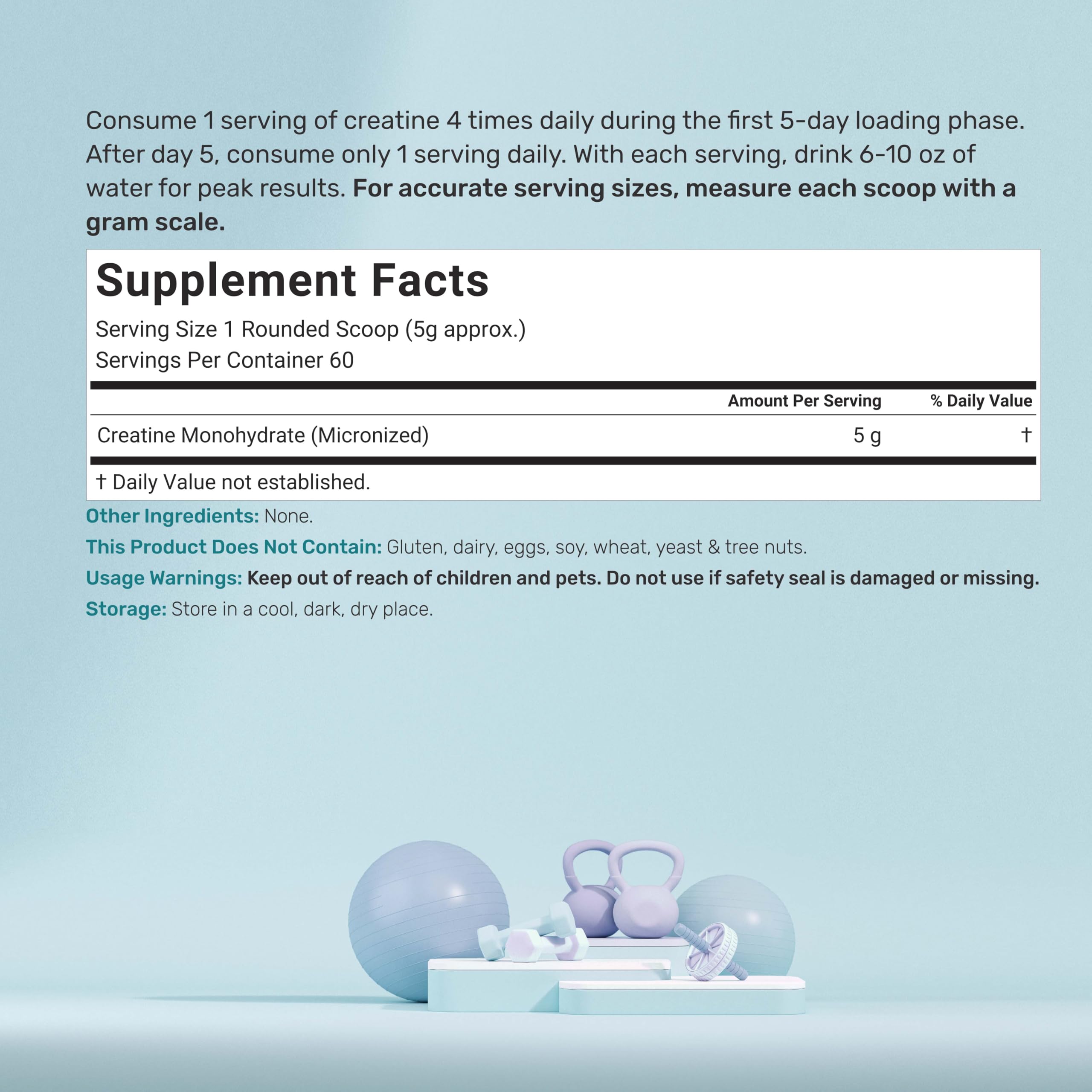 DEAL SUPPLEMENT Instant Creatine Monohydrate Powder, 5g Per Serving – 60 Servings | Micronized, Unflavored, Fast Absorbing Formula | Filler Free, Non-GMO, Keto Friendly, Vegan DEAL SUPPLEMENT buy supplements canada