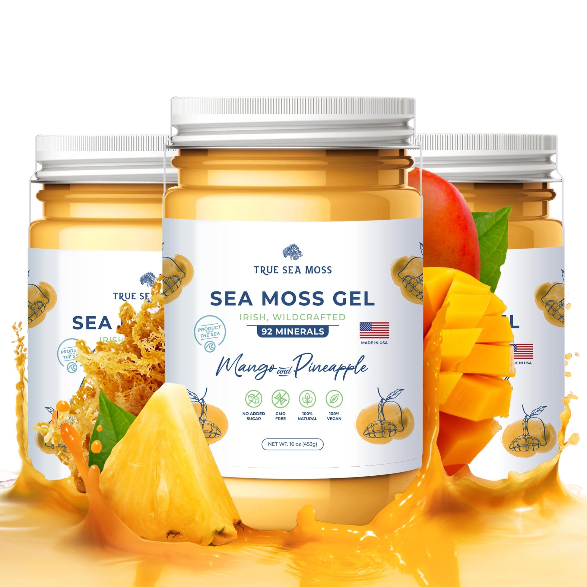 TrueSeaMoss Wildcrafted Irish Sea Moss Gel –7 Flavors- Nutritious Organic Raw TrueSeaMoss buy supplements canada