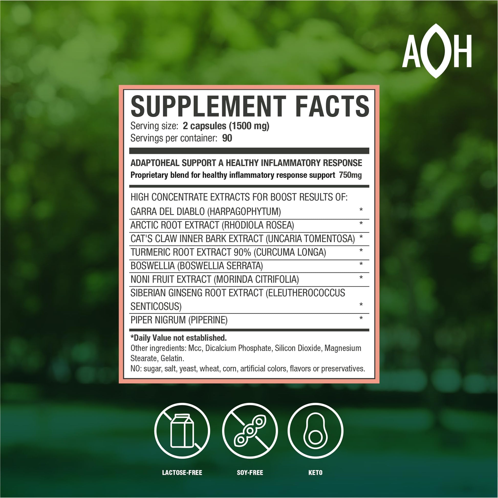 ADAPTOHEAL Inflammoff - Adaptogenic Supplement Designed to Support Joint, Muscle and Tissue Inflammation Naturally, 8 Highly Concentrated extracts with Turmeric and Rhodiola rosea (90 Capsules) ADAPTOHEAL buy supplements canada