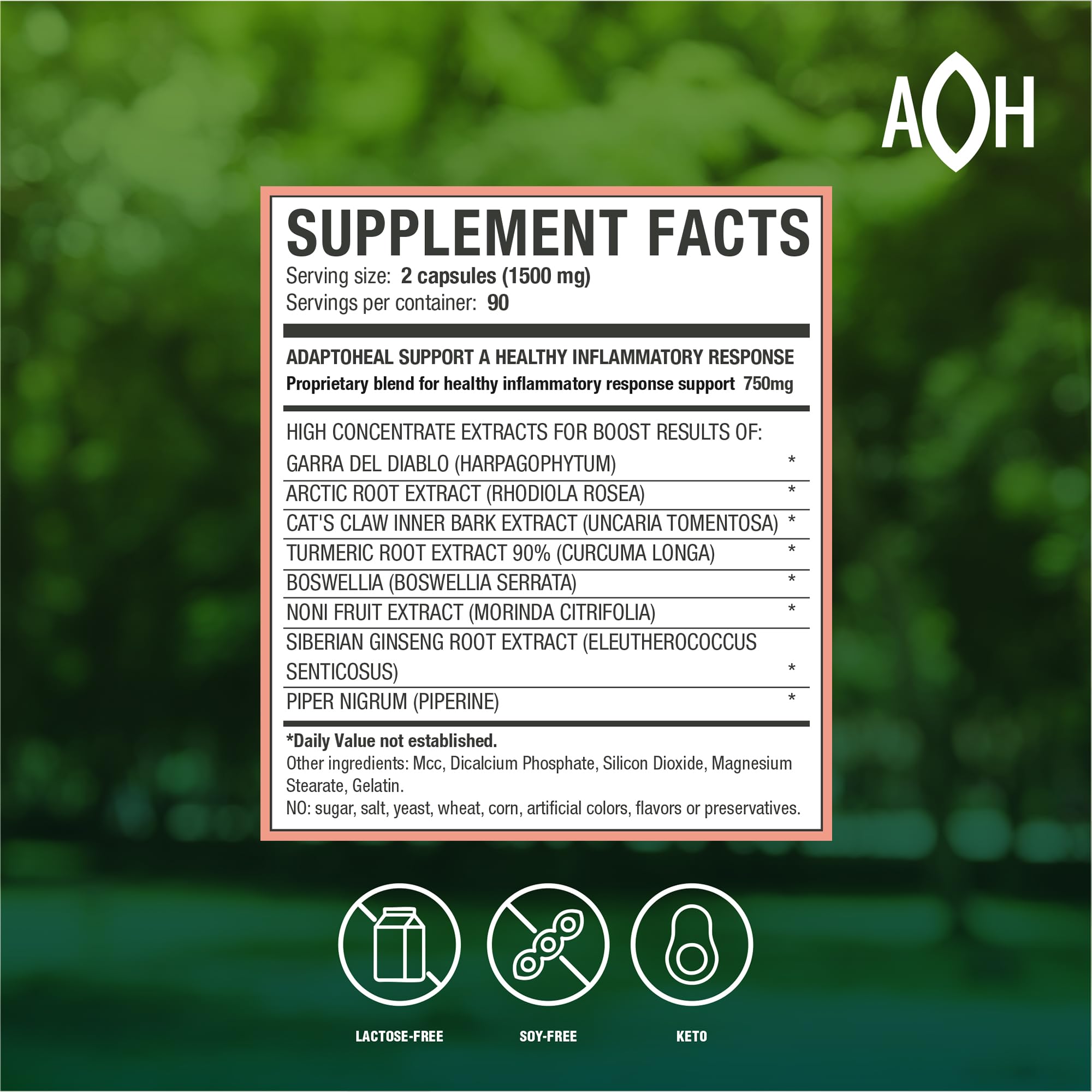 ADAPTOHEAL Inflammoff - Adaptogenic Supplement Designed to Support Joint, Muscle and Tissue Inflammation Naturally, 8 Highly Concentrated extracts with Turmeric and Rhodiola rosea (90 Capsules) ADAPTOHEAL buy supplements canada