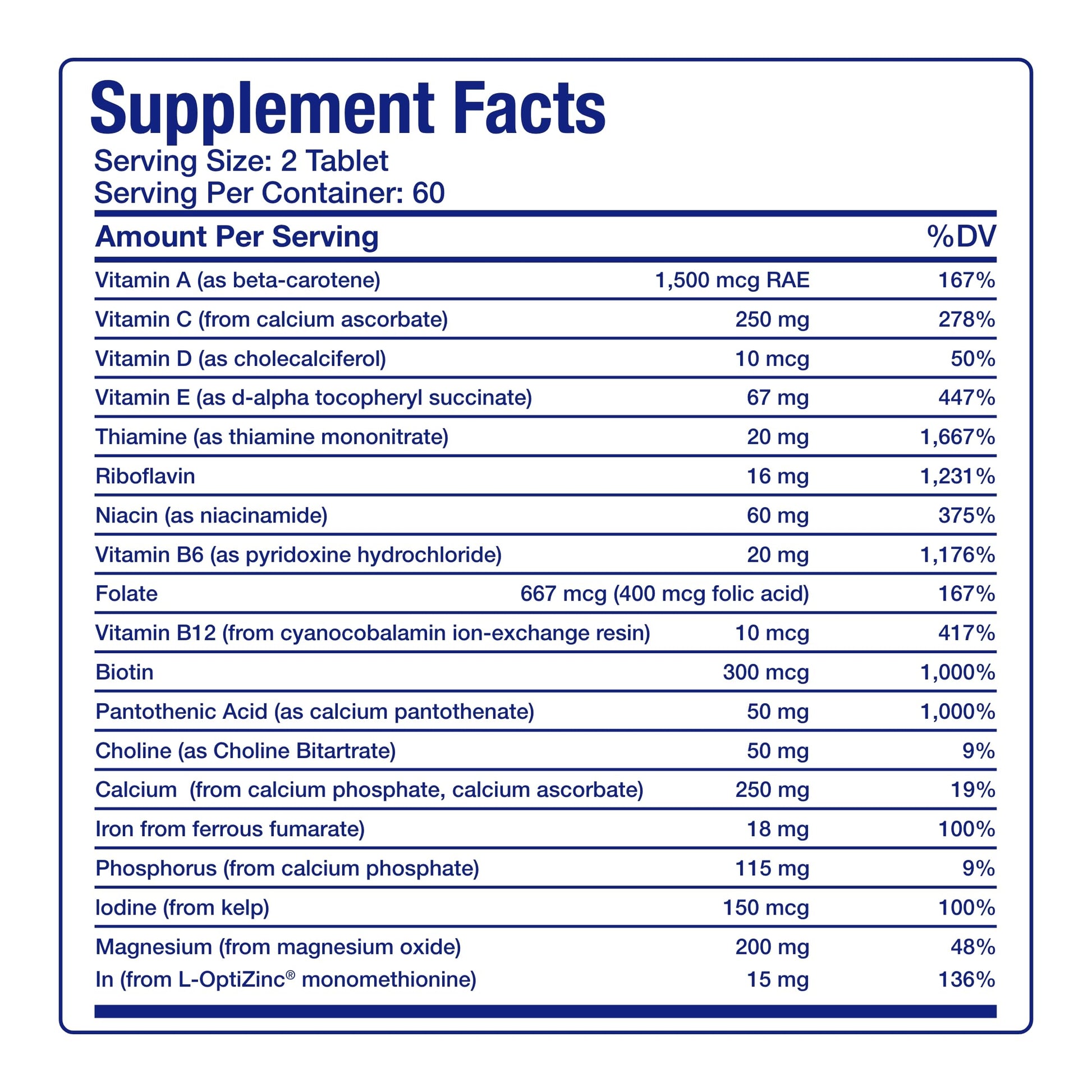 30-In-1 Adult Multivitamin with Iron - Antioxidant Rich Over 50 Multivitamin for Women and Men with Vitamins A C D E B Complex Zinc Magnesium Myo Inositol Citrus Bioflavonoids & More - 1 Month Supply Anabolic Laboratories buy supplements canada