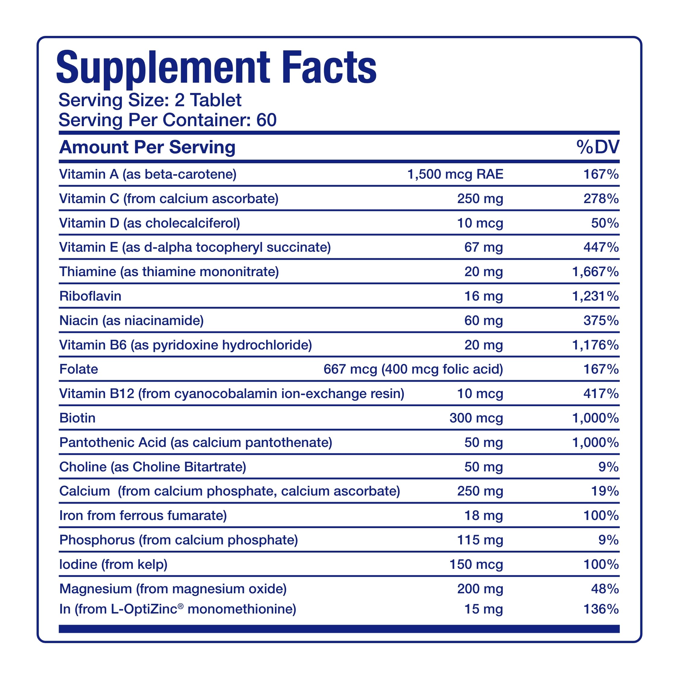 30-In-1 Adult Multivitamin with Iron - Antioxidant Rich Over 50 Multivitamin for Women and Men with Vitamins A C D E B Complex Zinc Magnesium Myo Inositol Citrus Bioflavonoids & More - 1 Month Supply Anabolic Laboratories buy supplements canada