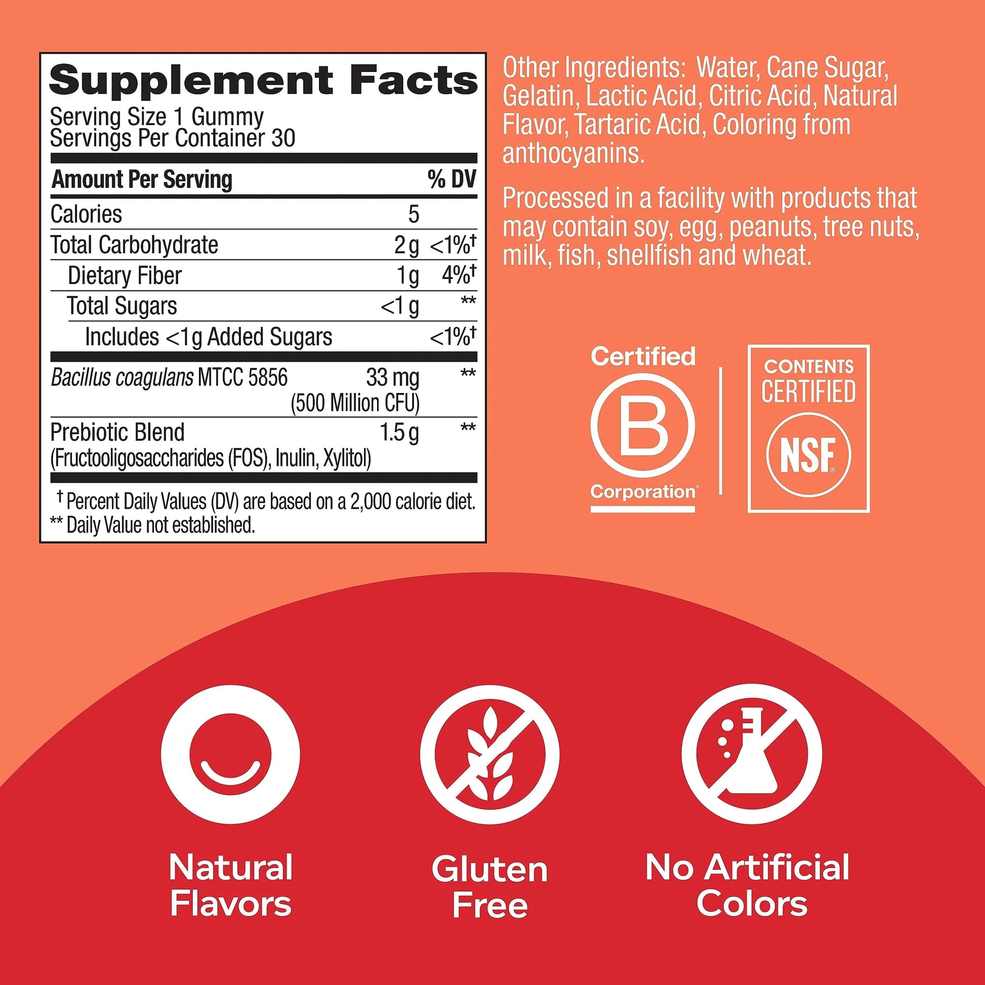 OLLY Multi + Probiotic Adult Multivitamin Gummy, 1 Billion CFUs, Digestive and Immune Support & Probiotic + Prebiotic Gummy OLLY buy supplements canada