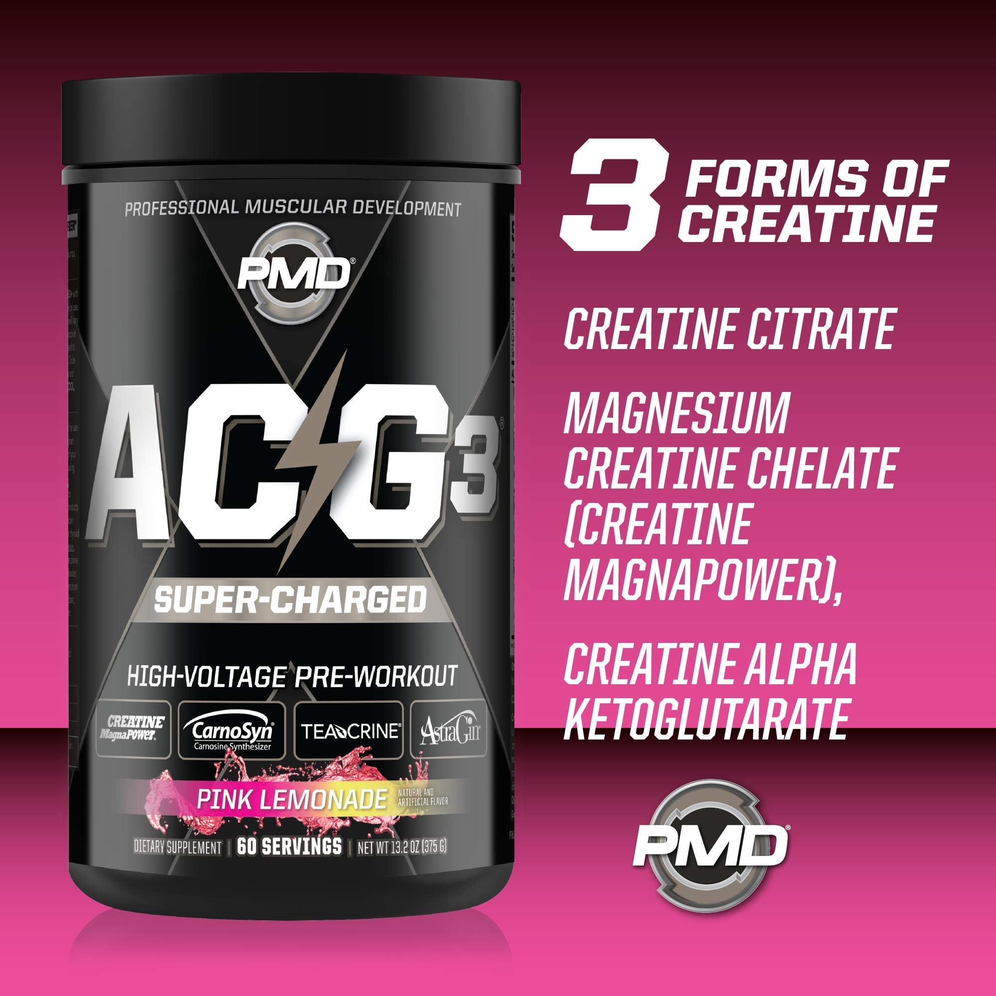 PMD Sports ACG3 Supercharged - Pre Workout - Powerful Strength, High Energy, Maximize PMD buy supplements canada