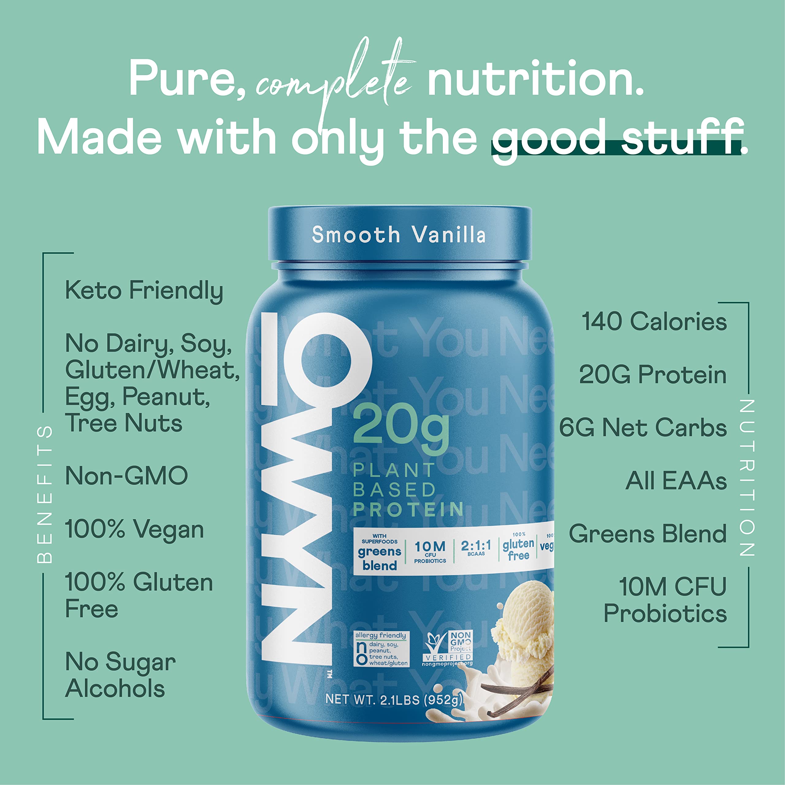 OWYN Only What You Need Plant Based Protein Powder with 20g Protein, Probiotics OWYN Only What You Need buy supplements canada