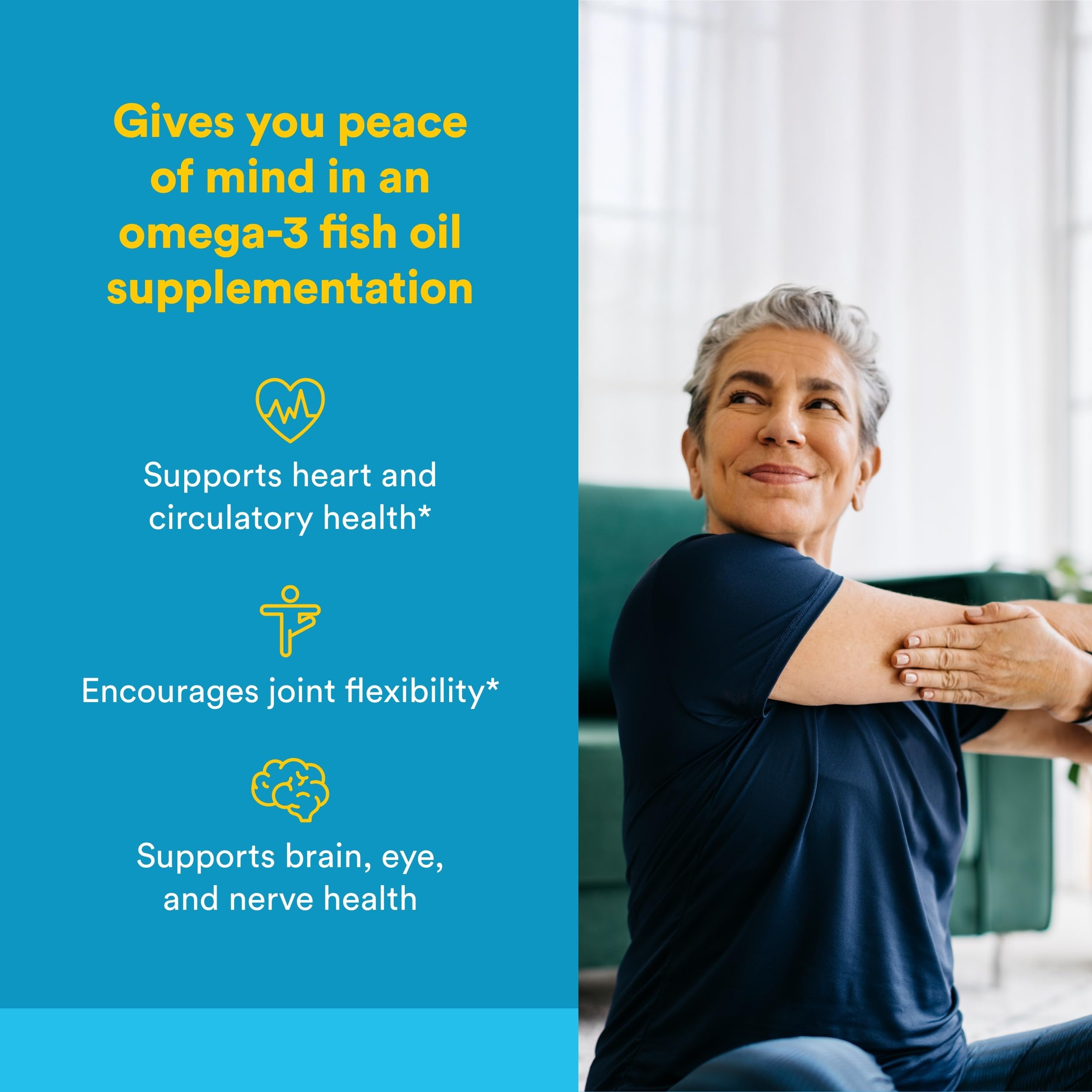 Natural Factors RxOmega-3 Ultra Strength - Brain & Heart Health Support - Eye Health Supplement with EPA & DHA - Supplement with Omega-3 Fatty Acids - 150 Softgels (75 Servings) Natural Factors buy supplements canada
