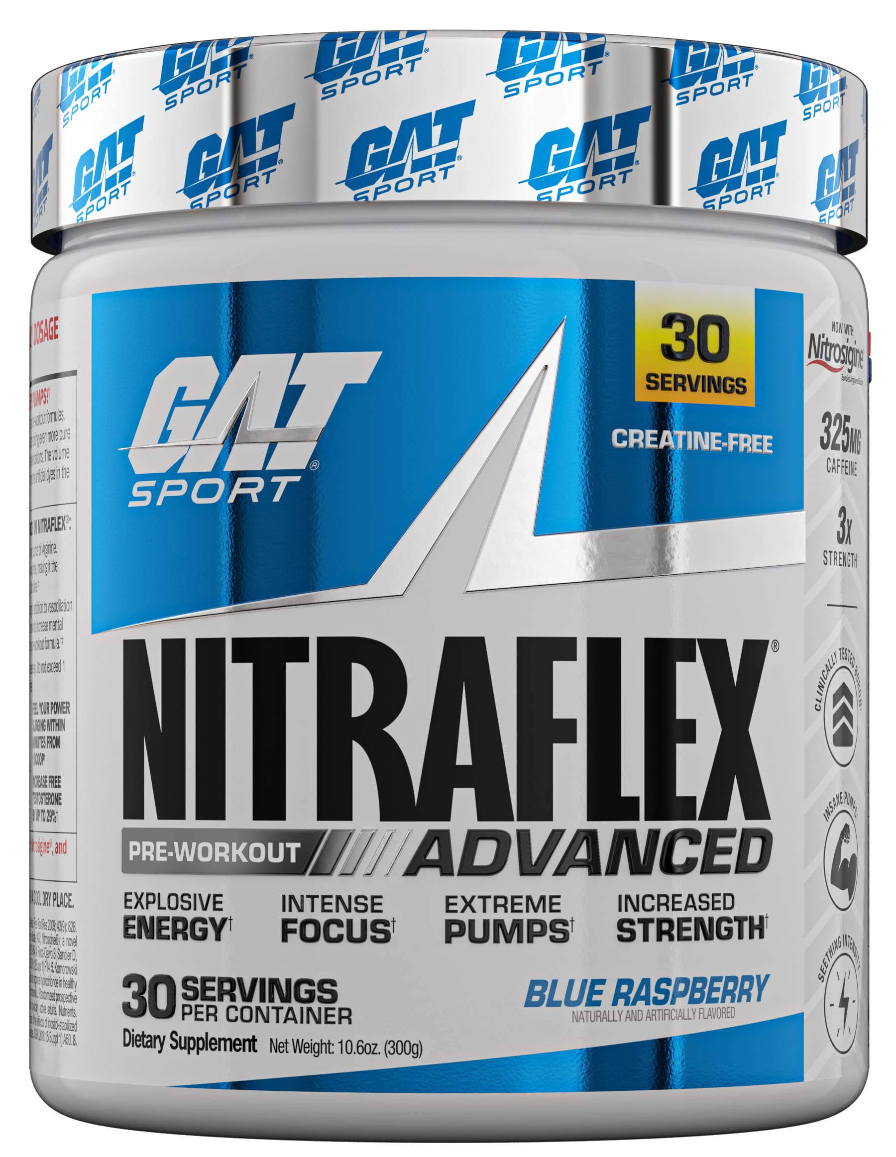 GAT SPORT Nitraflex Advanced Pre-Workout Powder, Increases Blood Flow GAT SPORT buy supplements canada