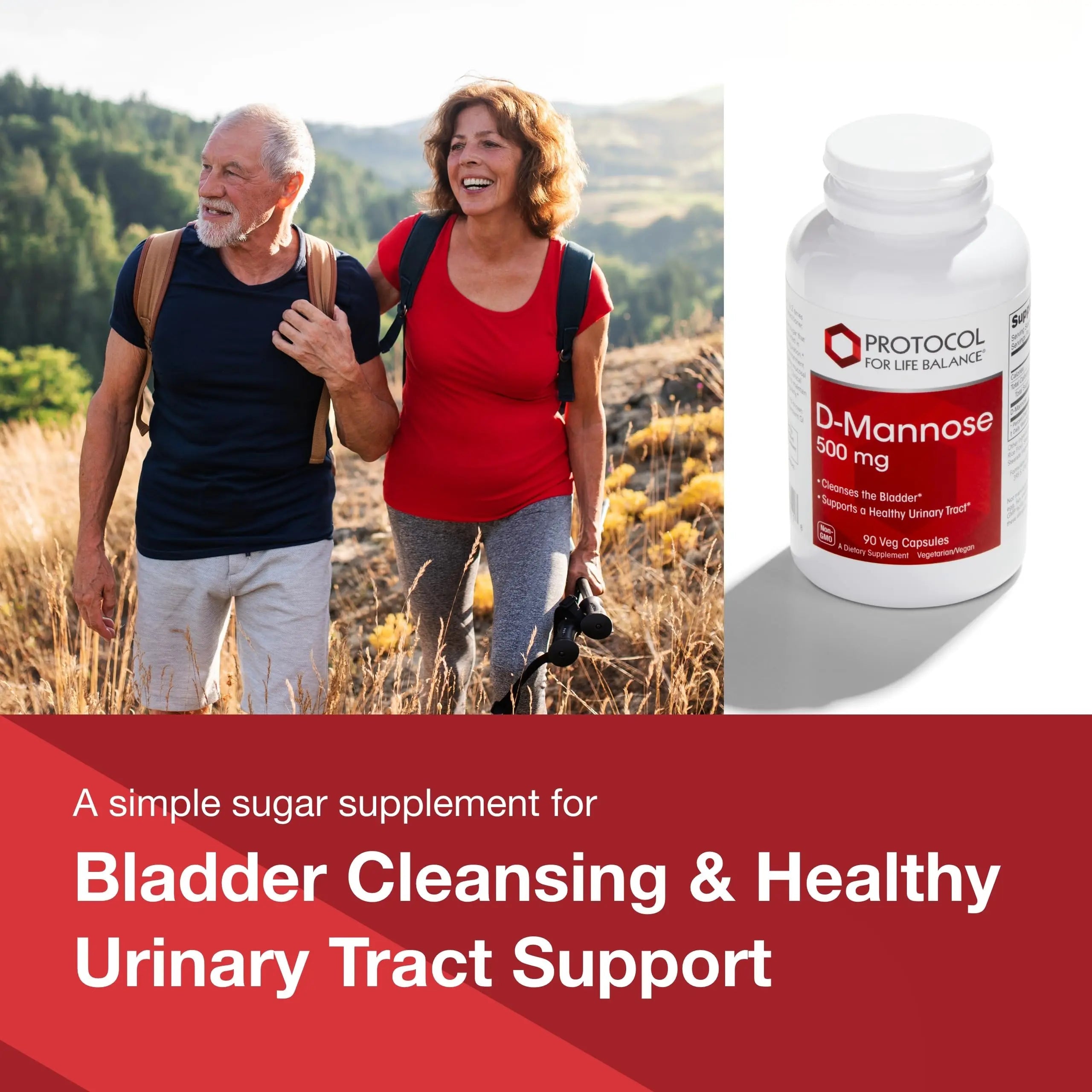 Protocol for Life Balance D-Mannose - 500mg - Bladder Cleanse - Support Healthy Urinary Tract* - For Men & Women - Kosher & Non-GMO - 90 Veg Capsules PROTOCOL FOR LIFE BALANCE buy supplements canada