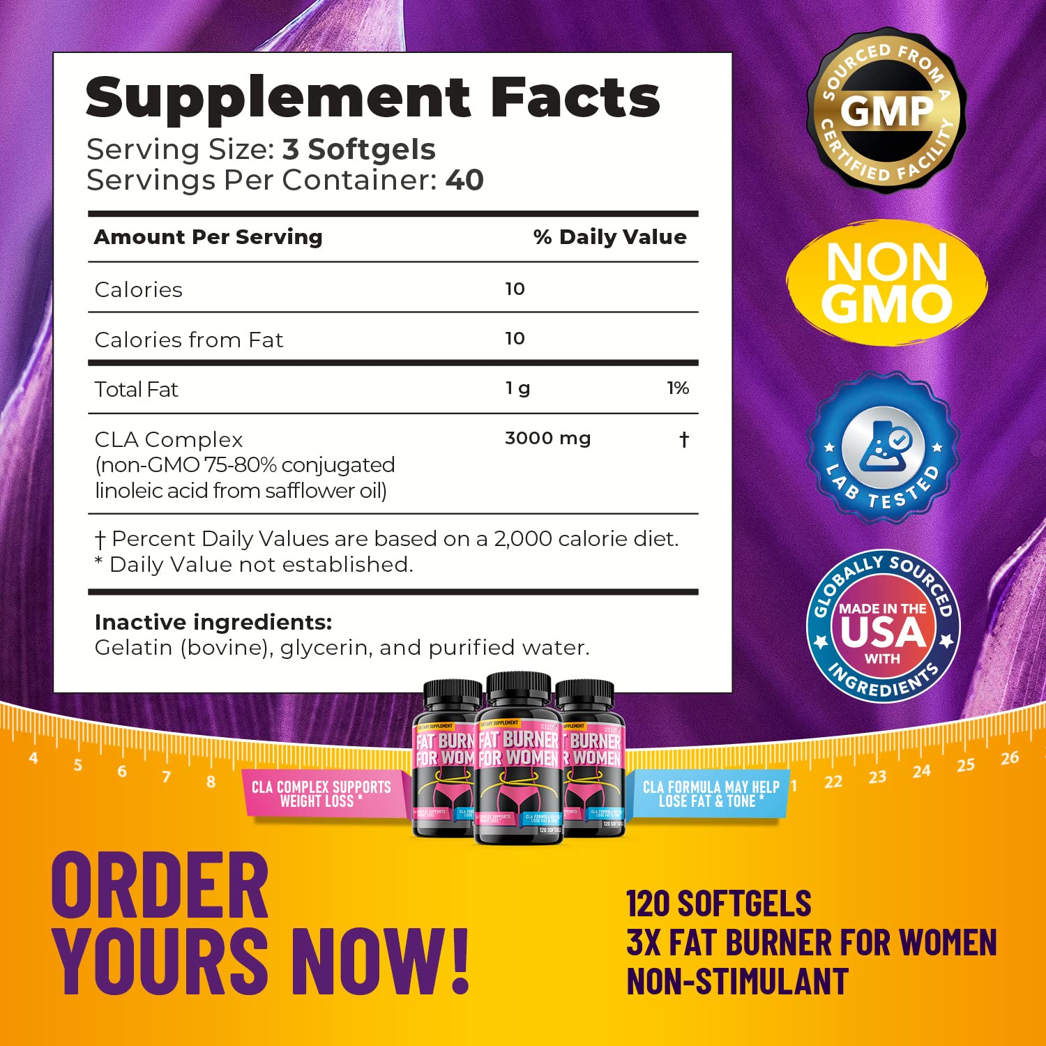 Helix Heal Belly Fat Burner for Women - Lose Stomach Fat w/Softgel Diet Pills Helix Heal buy supplements canada
