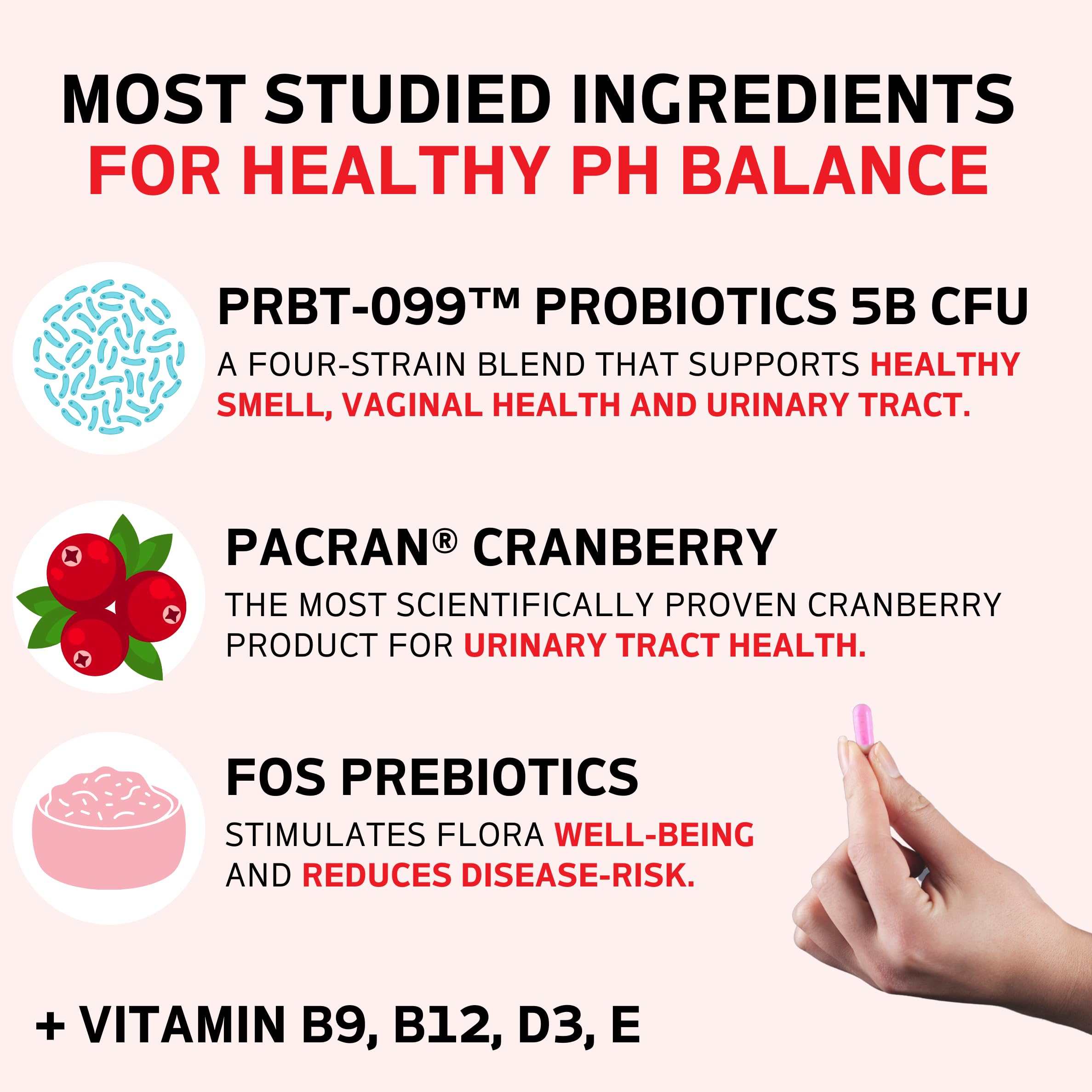 Purely Pink Prebiotic Probiotic Blend for Vaginal Health - Promote pH Balance, Healthy Flora and Odor Peach Perfect buy supplements canada