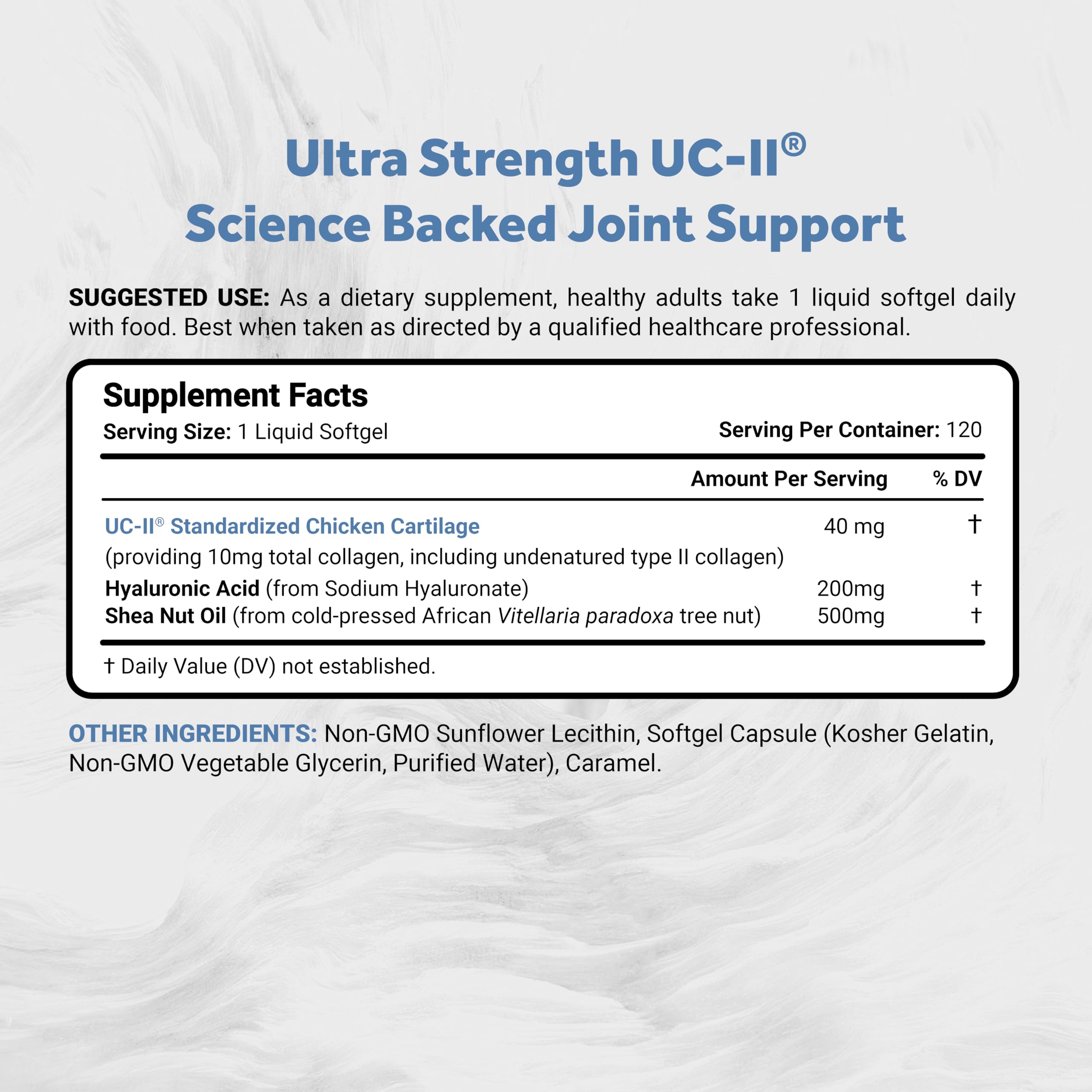 Naturalis UC-II 40 mg with Hyaluronic Acid and Shea Nut Oil | Enhanced Undenatured Type II Collagen for Better Joint Health, Mobility & Flexibility Naturalis buy supplements canada