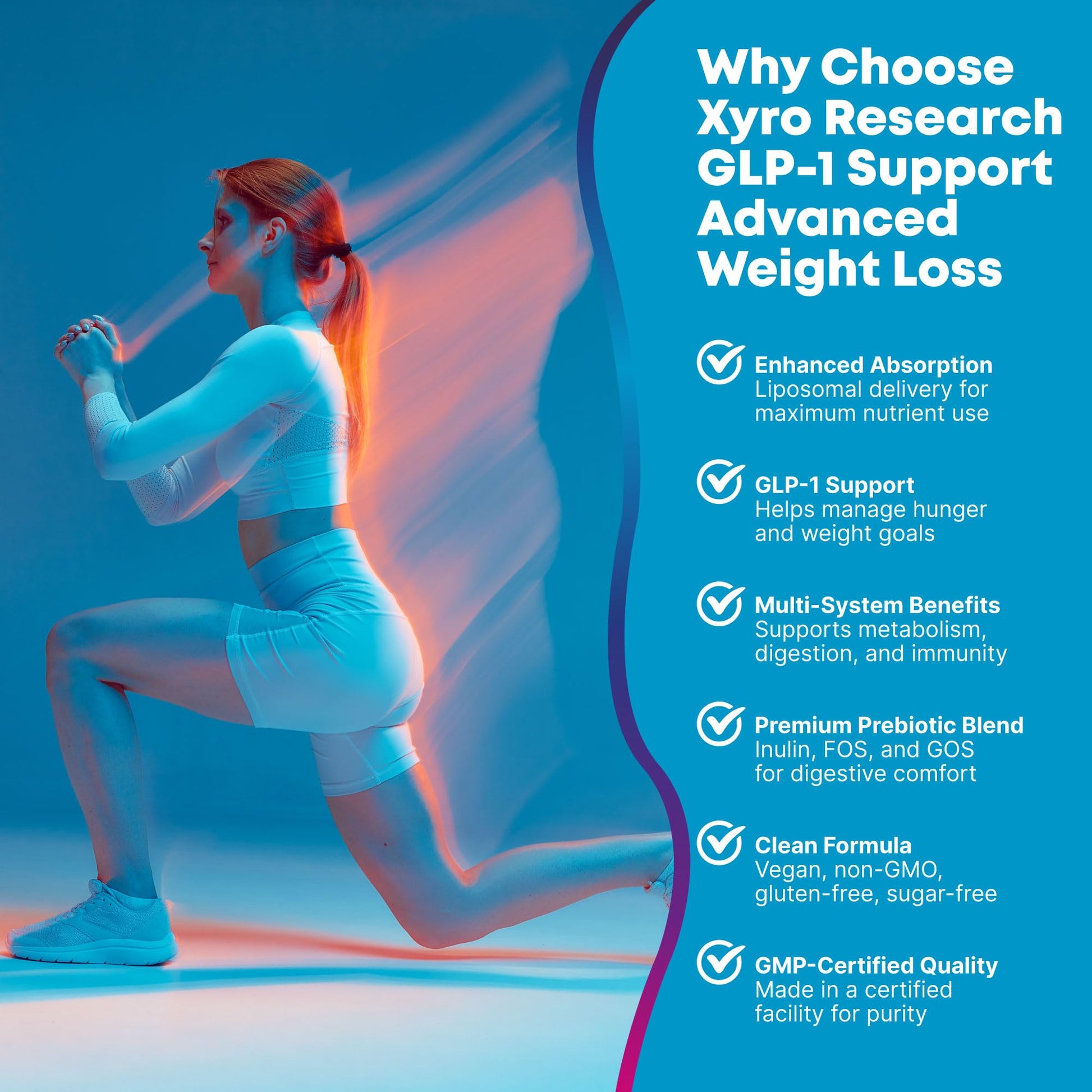 Xyro Research GLP-1 Support Weight Loss Supplement - Appetite Suppressant & Metabolism Booster to Support Natural Hunger Control Curb Cravings Burn Fat & Gut Wellness Xyro Research buy supplements canada