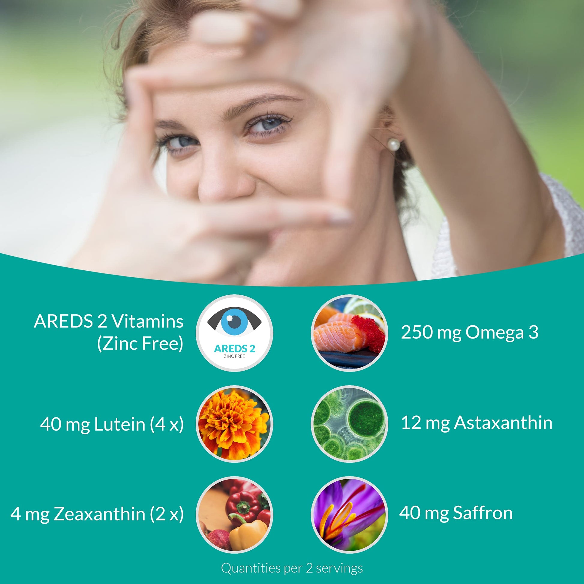 UpNourish AREDS 2 Eye Vitamins for Seniors - Lutein Eye Health Supplement for Adults - Computer Eye Strain Relief, Ocular Health and Dry Eye Support - Vision & Eye Supplements for Women and Men UpNourish buy supplements canada