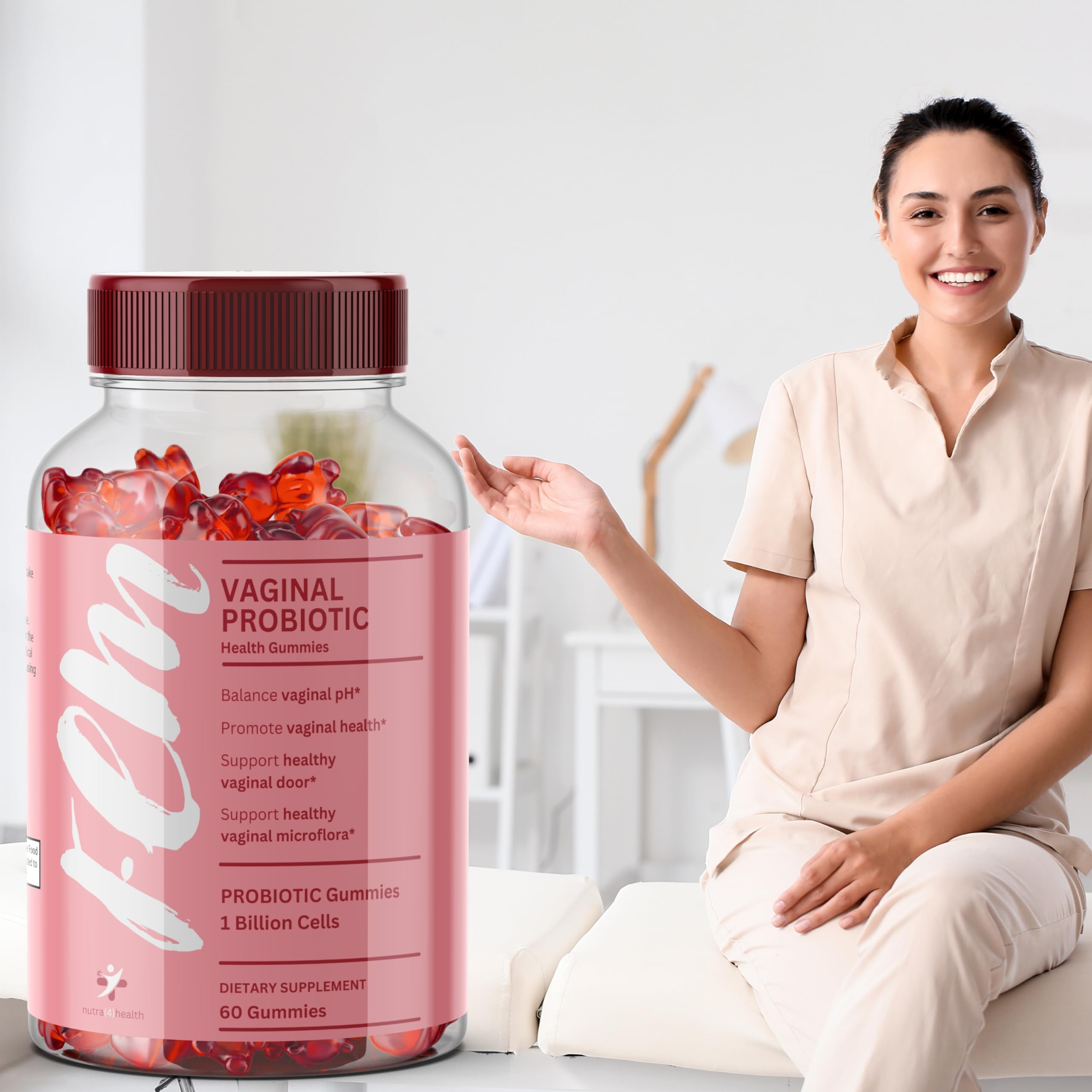 FEM Vaginal Probiotic Gummies for Women - Promotes pH Balance, Healthy Vaginal Odor & Urinary nutra4health buy supplements canada