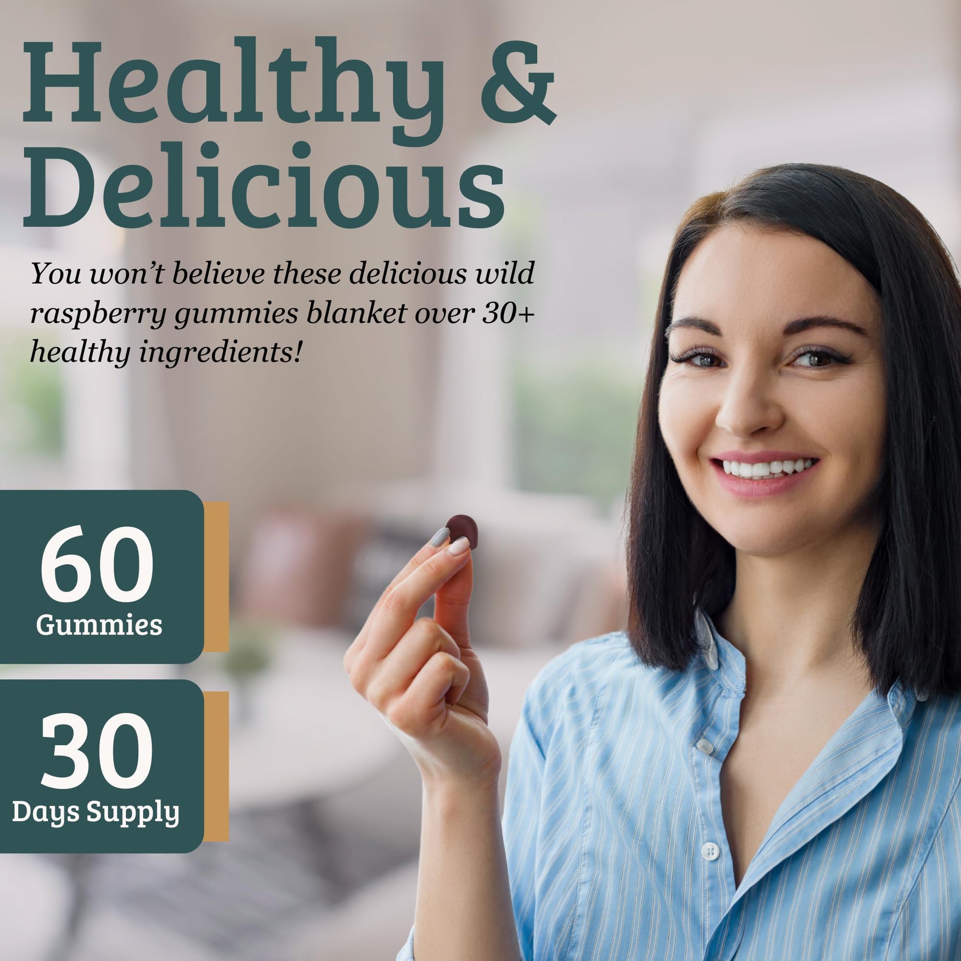 SUNMED Supergreens Daily Gummies – Wellness Blend with Ashwagandha, Green Tea, Spirulina, Probiotics, Antioxidants & Detox Support for Immunity, Gut, Skin & Brain Health | Wild Raspberry, 60ct SUNMED buy supplements canada